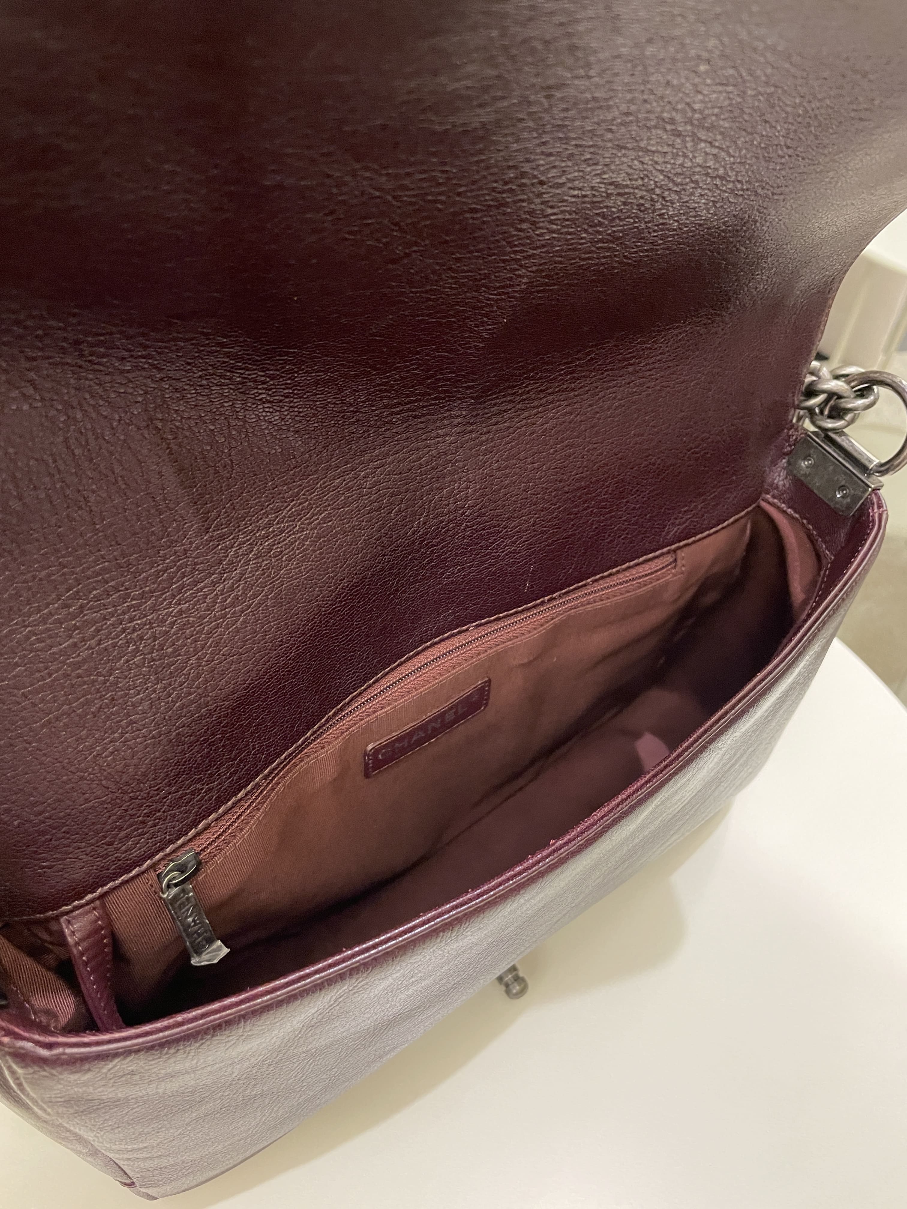Chanel Quilted Boy Large Burgundy OmbrÃƒÆ’Ã‚Â© Calfskin