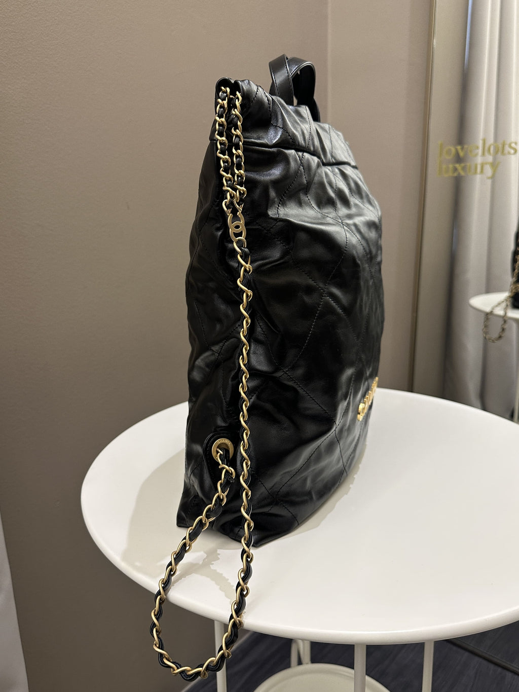 Chanel 22 Backpack Black Calfskin