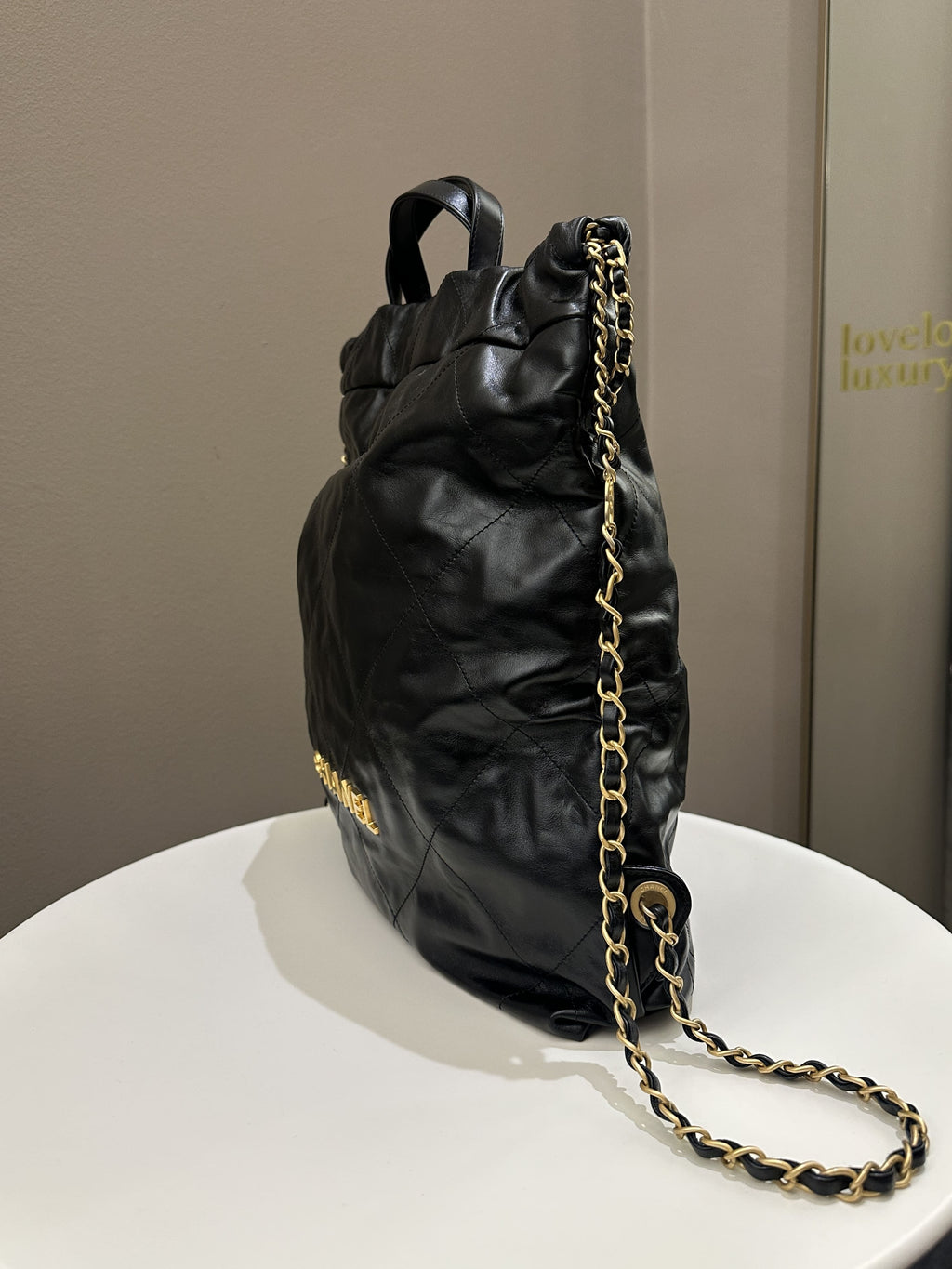 Chanel 22 Backpack Black Calfskin