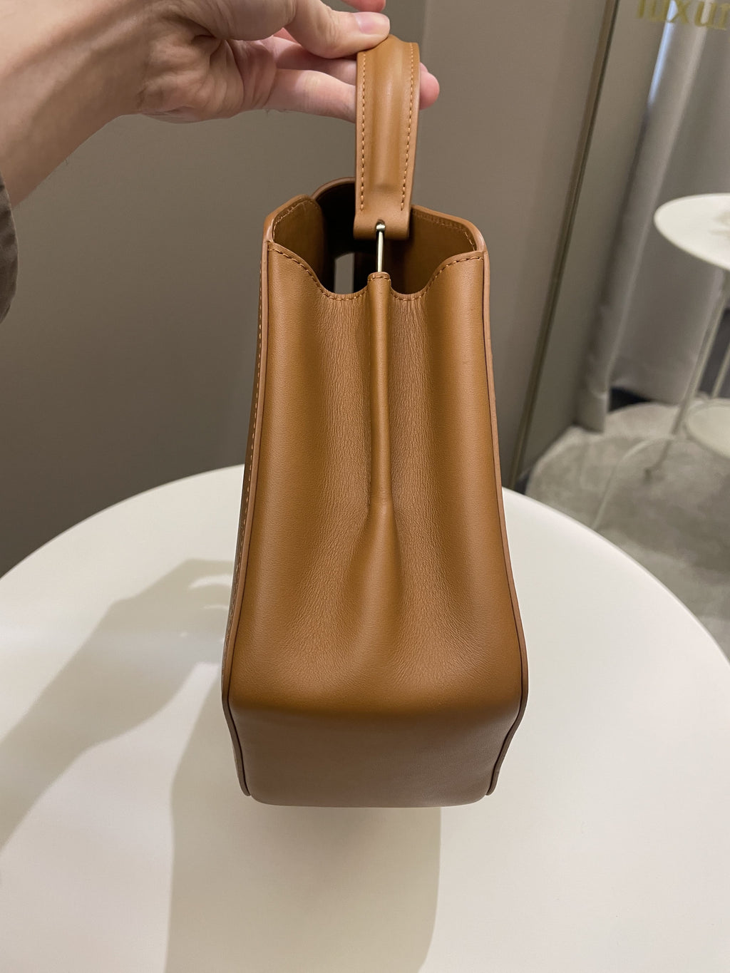 Cartier Guirlande De Top Handle Bag Camel Calfskin