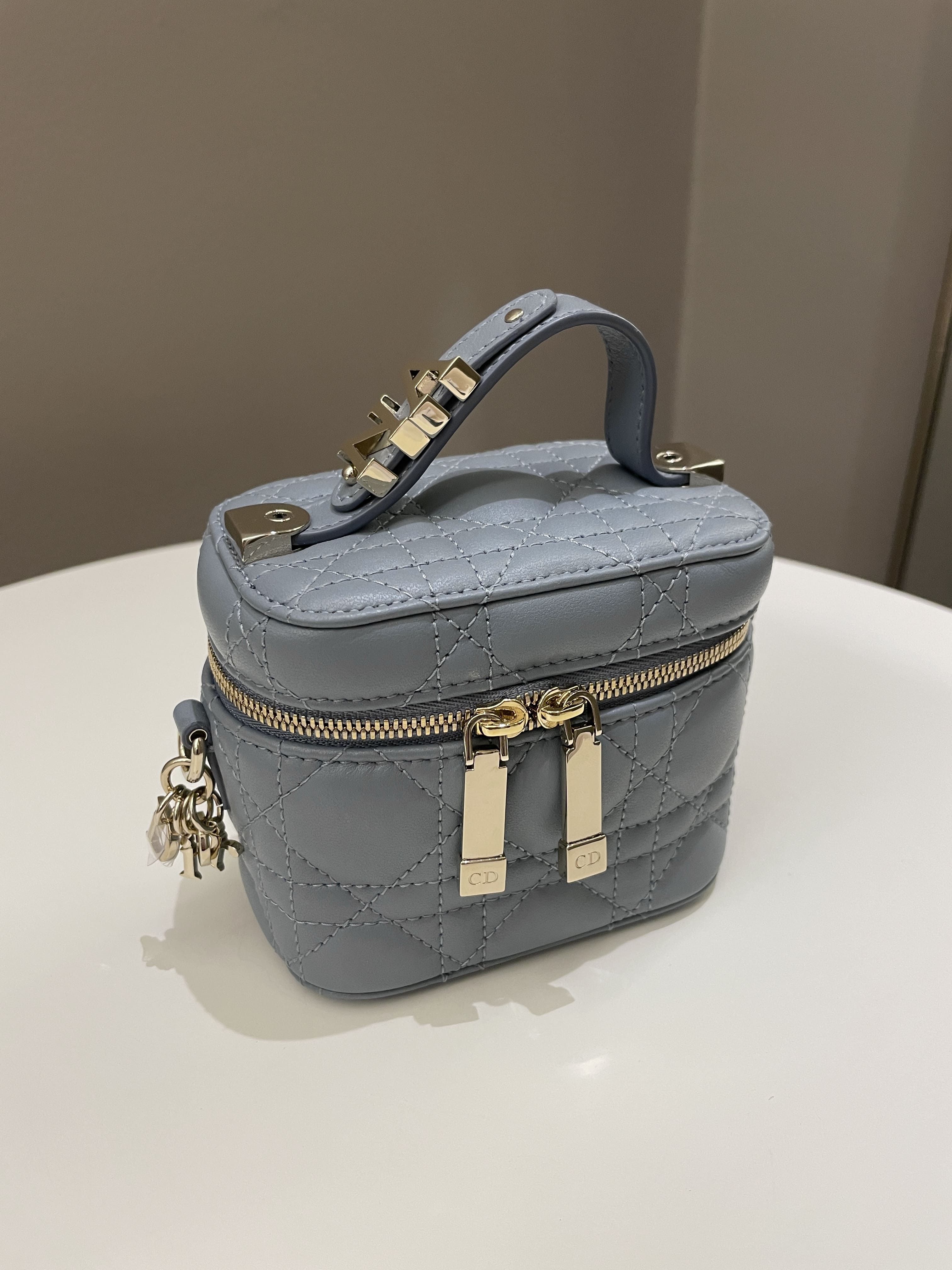 Dior Micro Lady Dior Vanity Case Cloud Blue