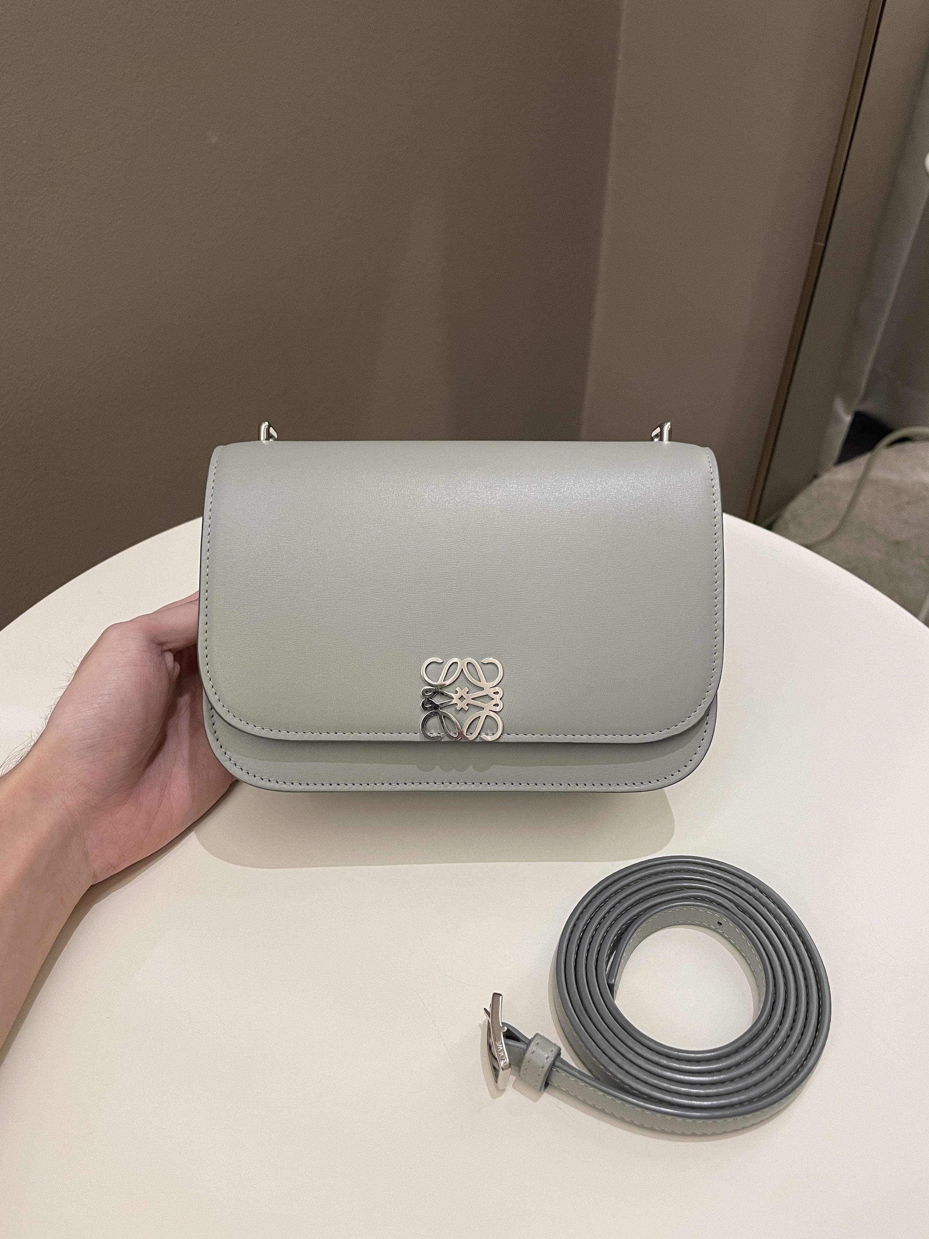 Loewe Goya Bag Ash Grey Calf