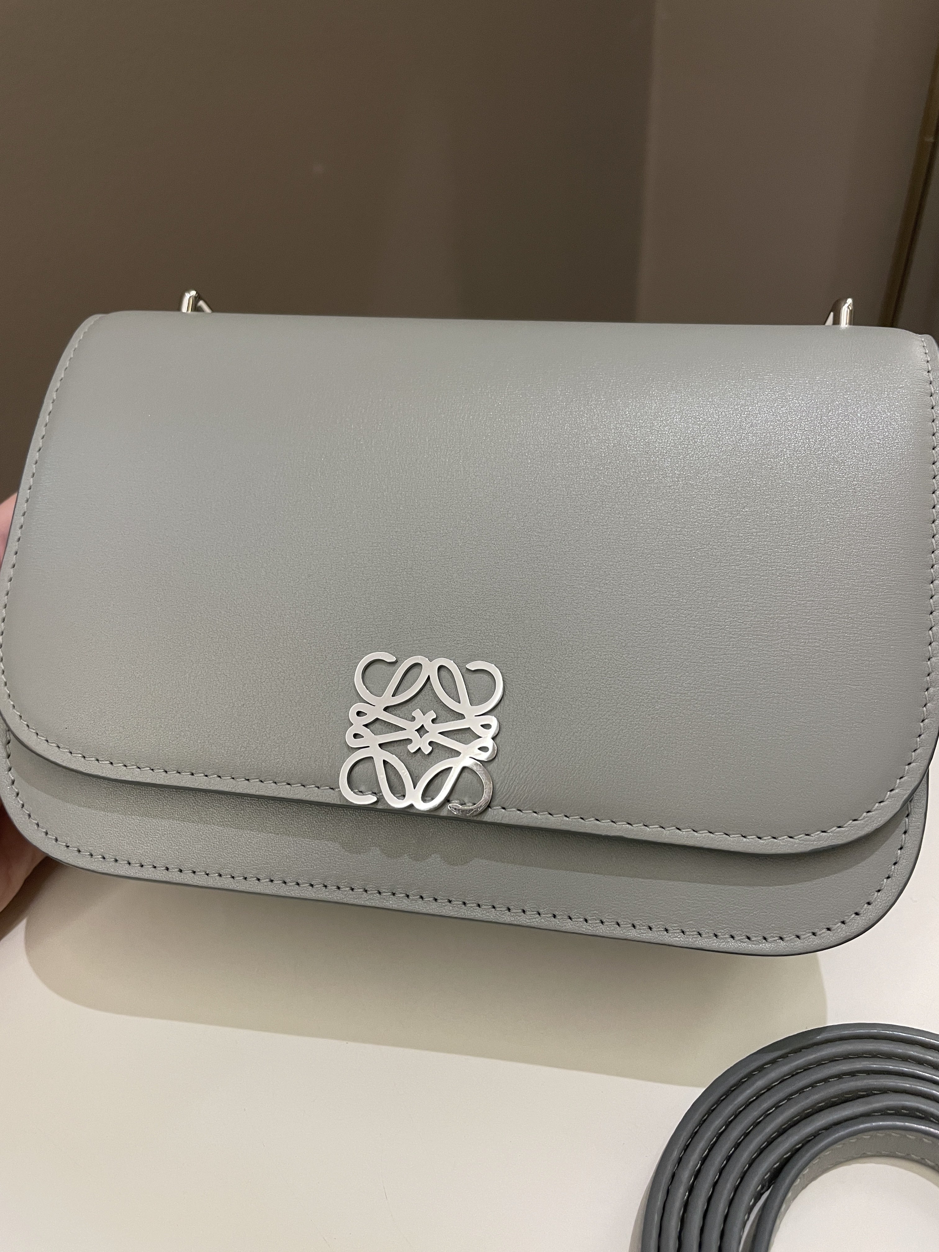 Loewe Goya Bag Ash Grey Calf