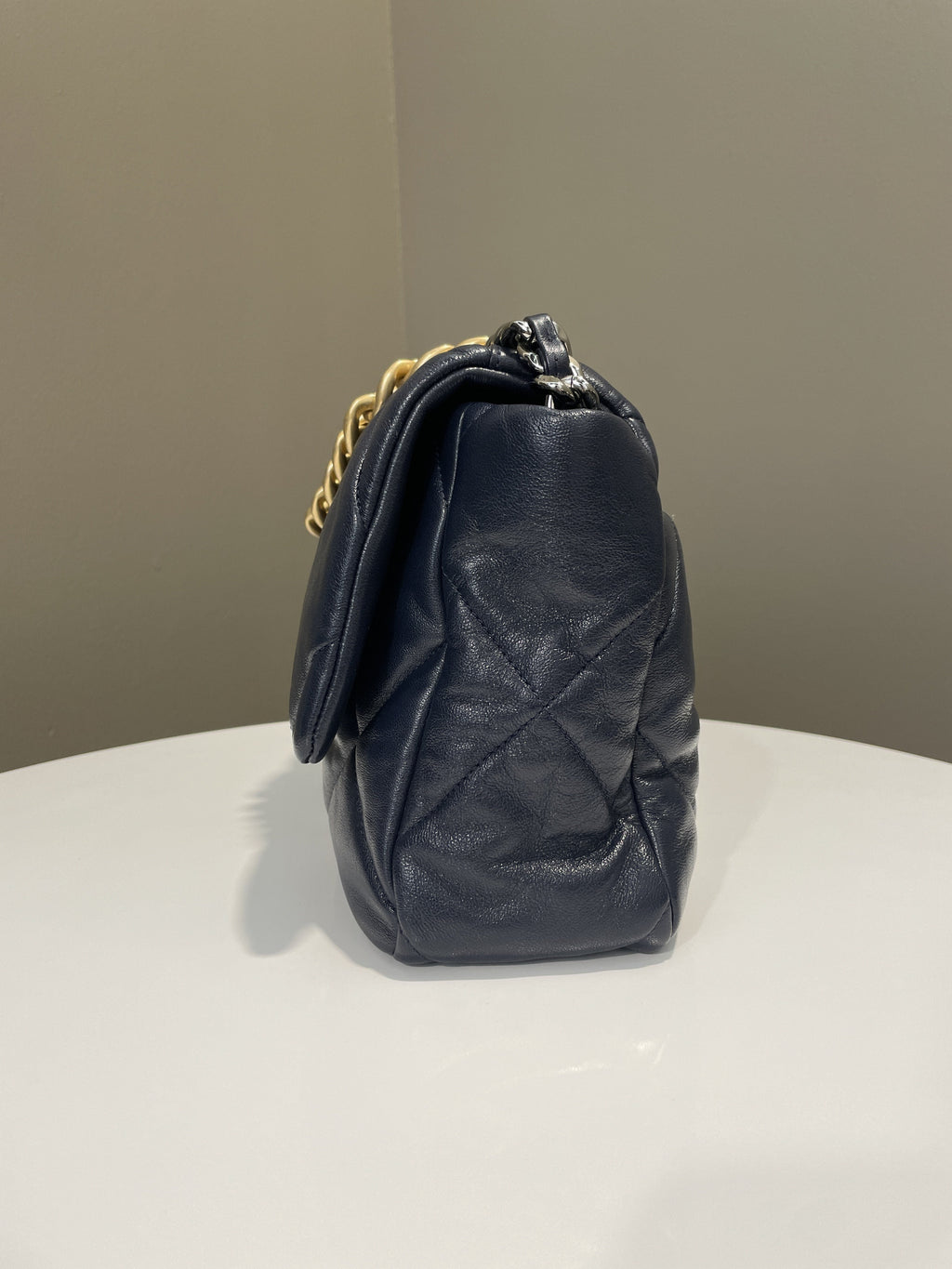 Chanel 19 Flap Bag Navy Lambskin
