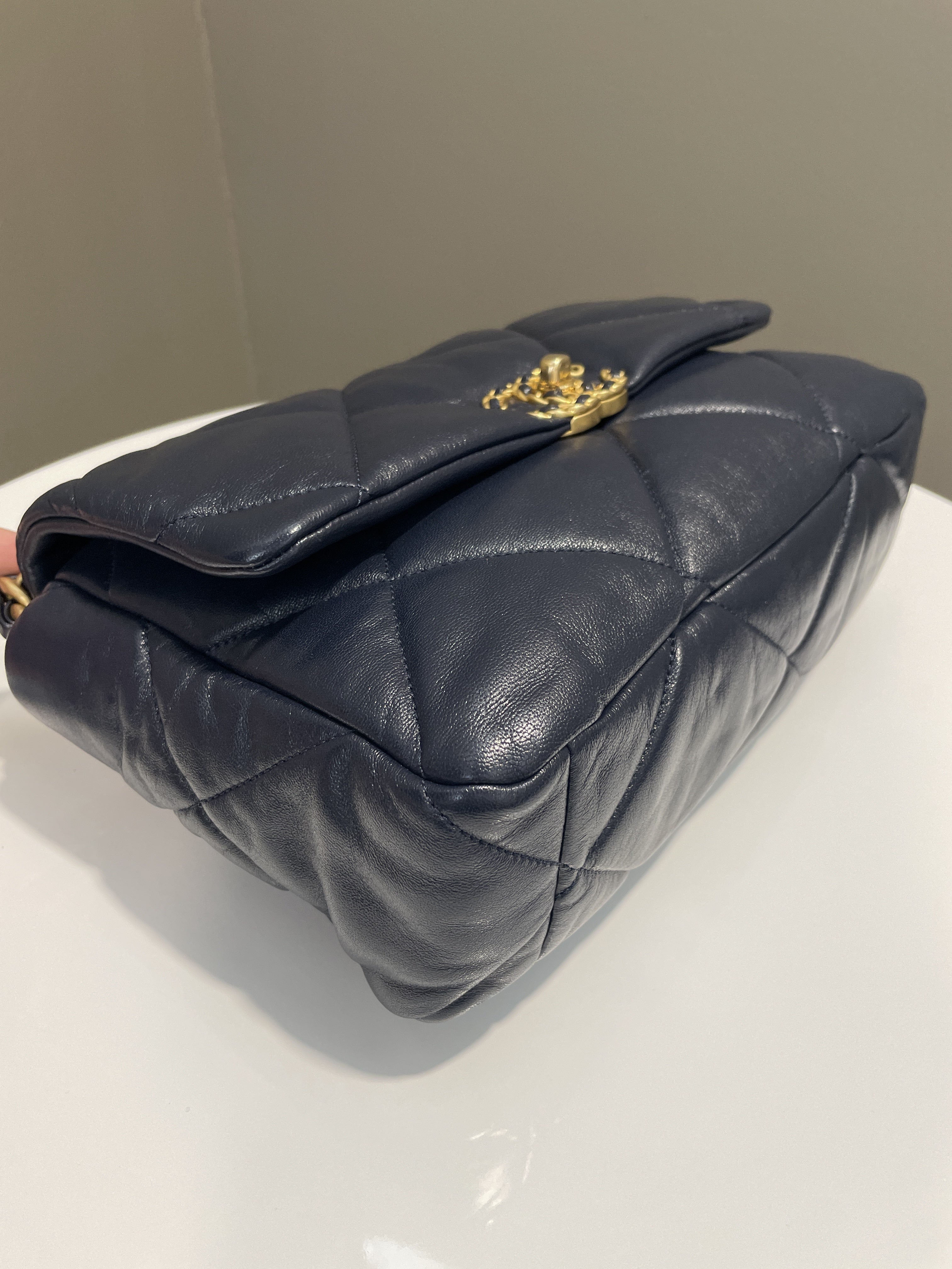 Chanel 19 Flap Bag Navy Lambskin