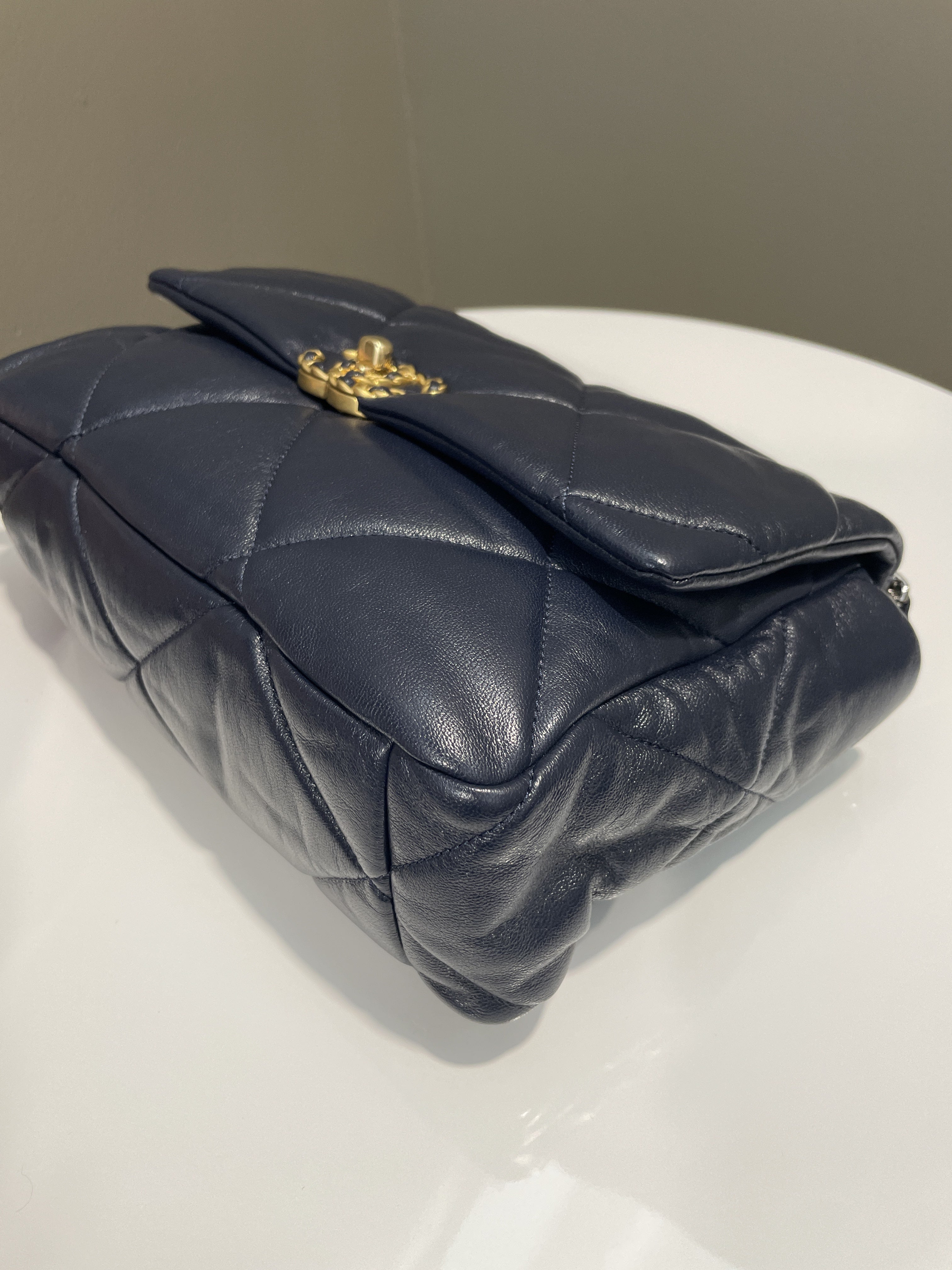 Chanel 19 Flap Bag Navy Lambskin