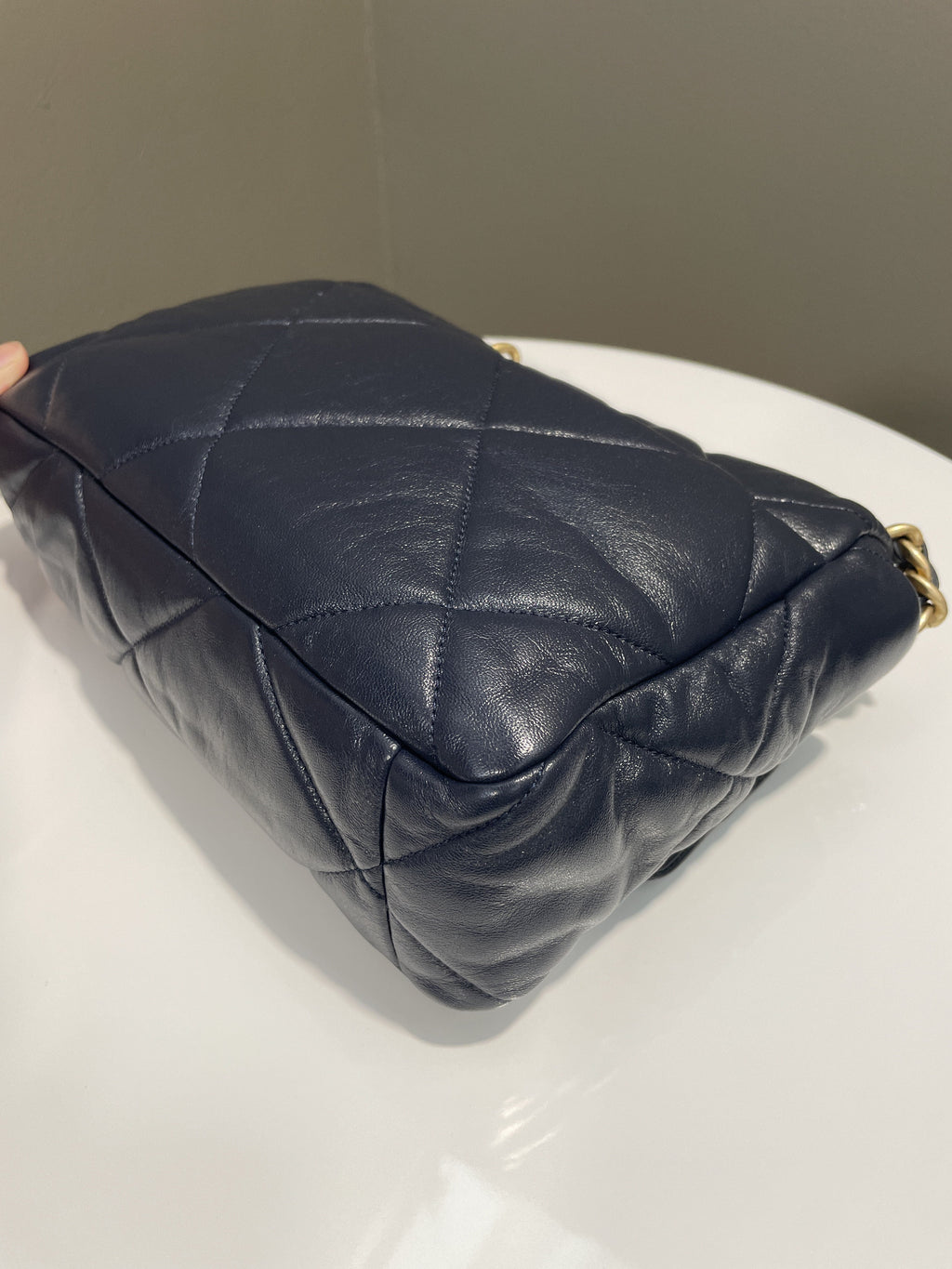 Chanel 19 Flap Bag Navy Lambskin