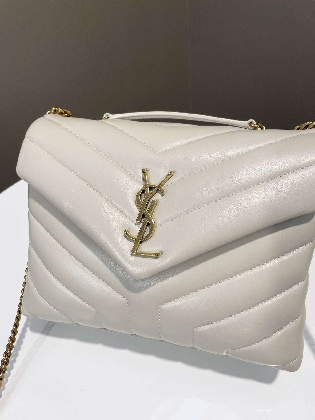 Saint Laurent Lou Lou Ivory Calfskin