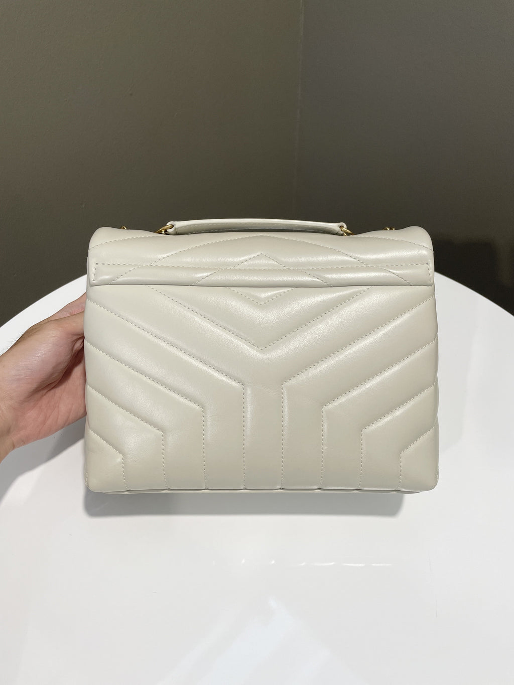 Saint Laurent Lou Lou Ivory Calfskin