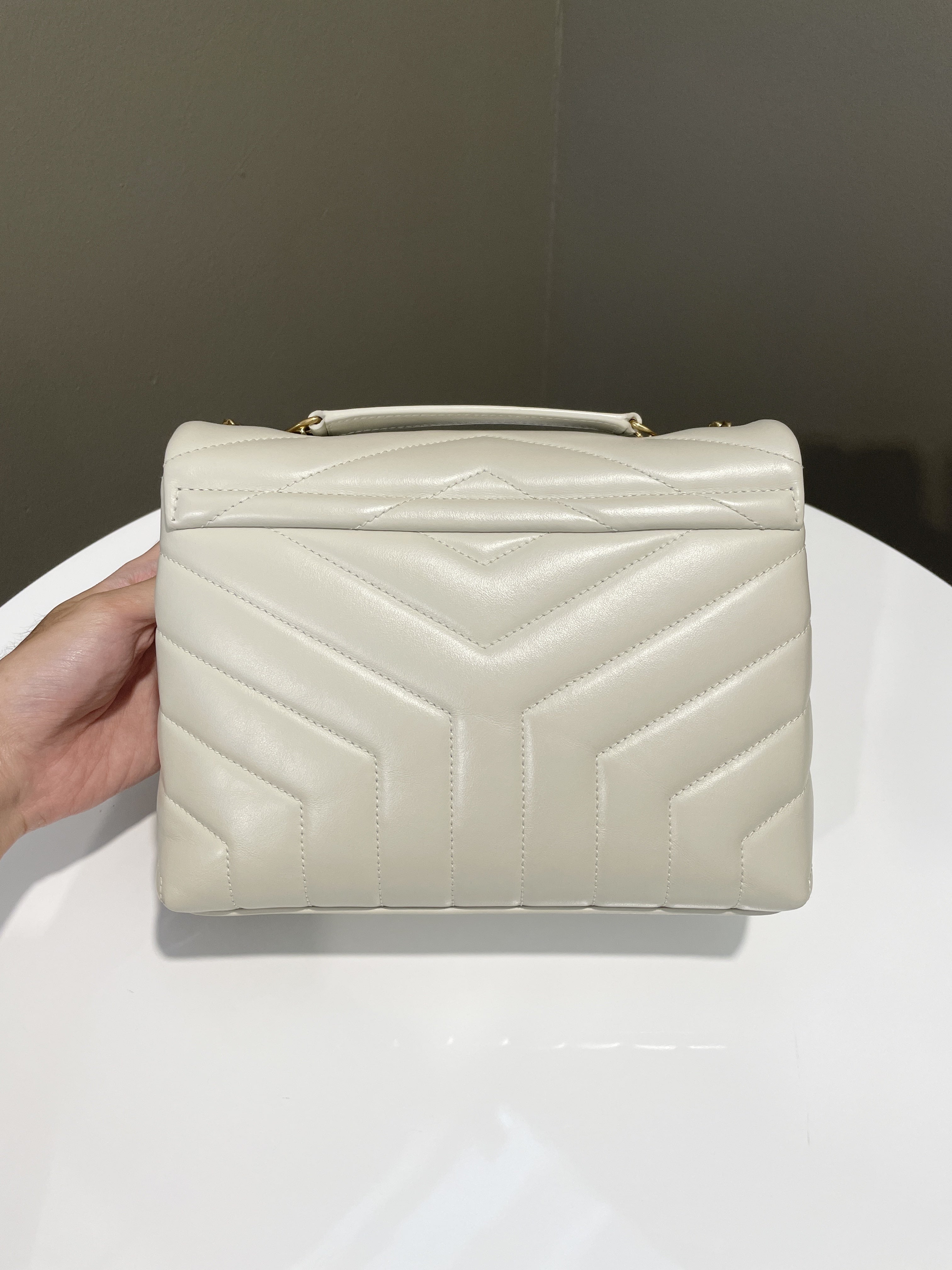 Saint Laurent Lou Lou Ivory Calfskin