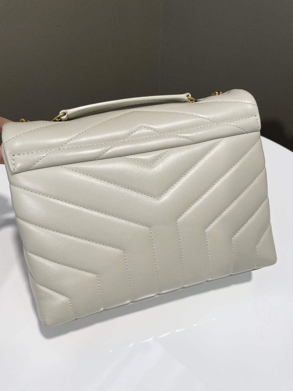 Saint Laurent Lou Lou Ivory Calfskin