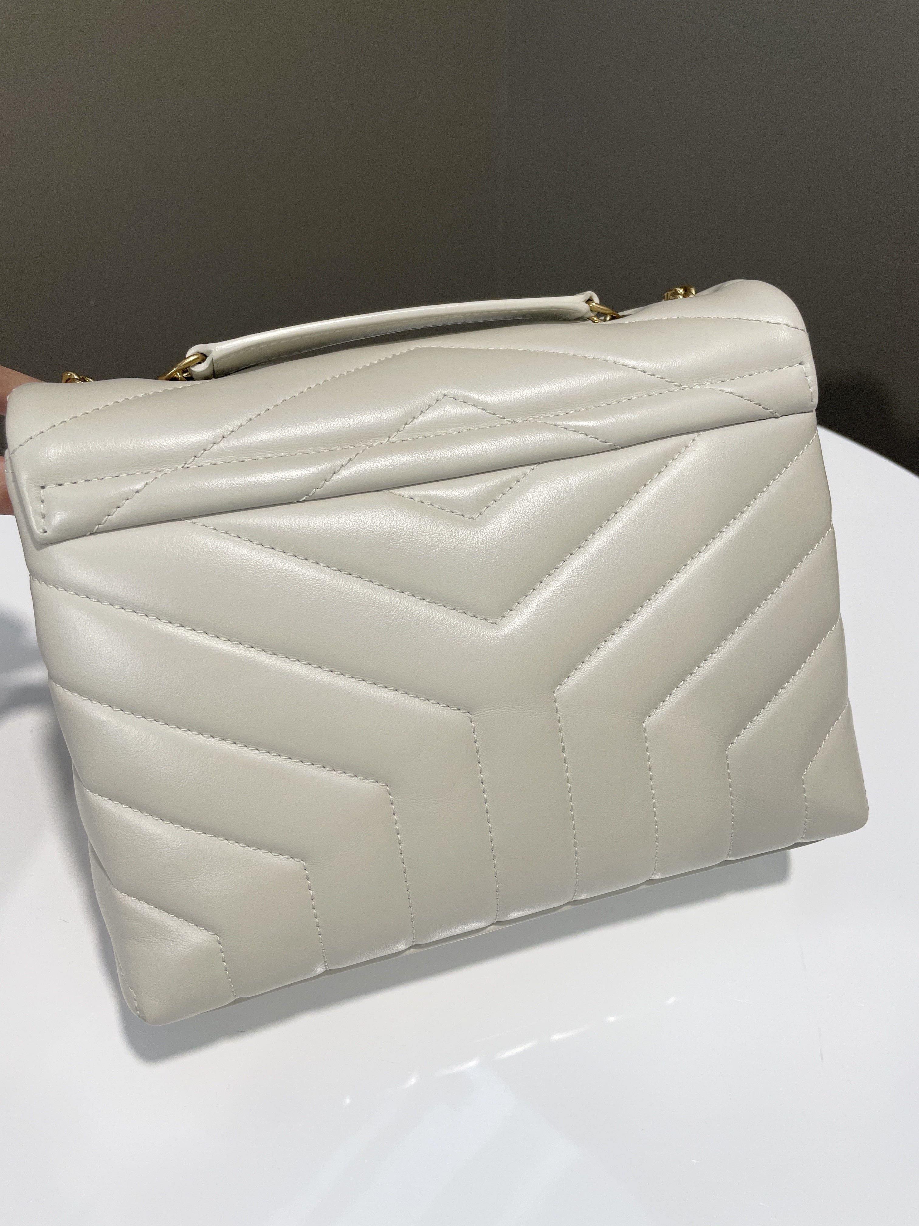 Saint Laurent Lou Lou Ivory Calfskin