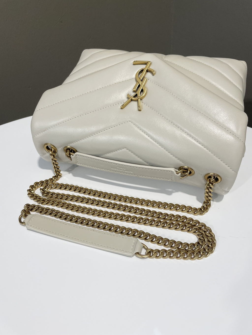 Saint Laurent Lou Lou Ivory Calfskin