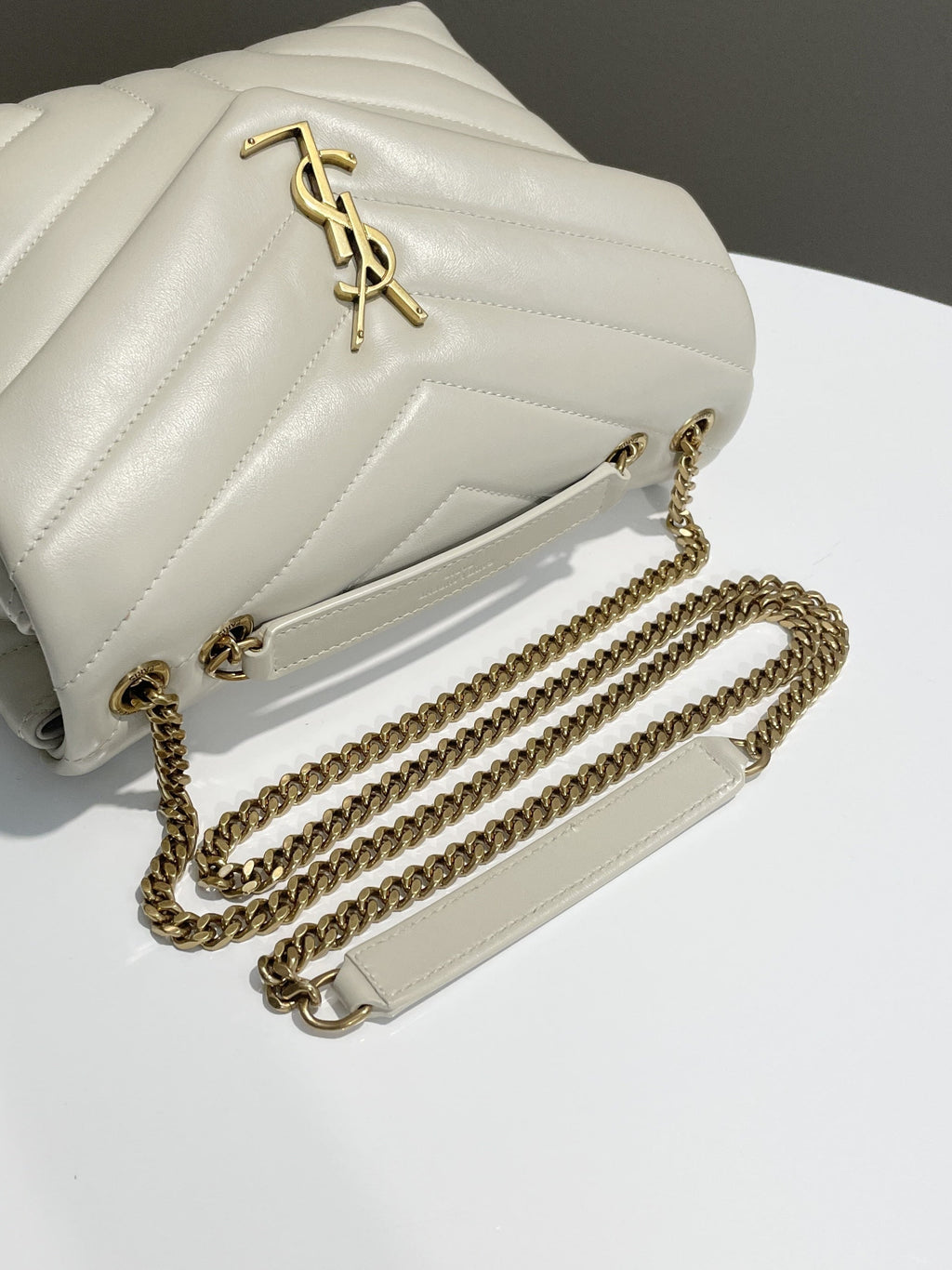Saint Laurent Lou Lou Ivory Calfskin