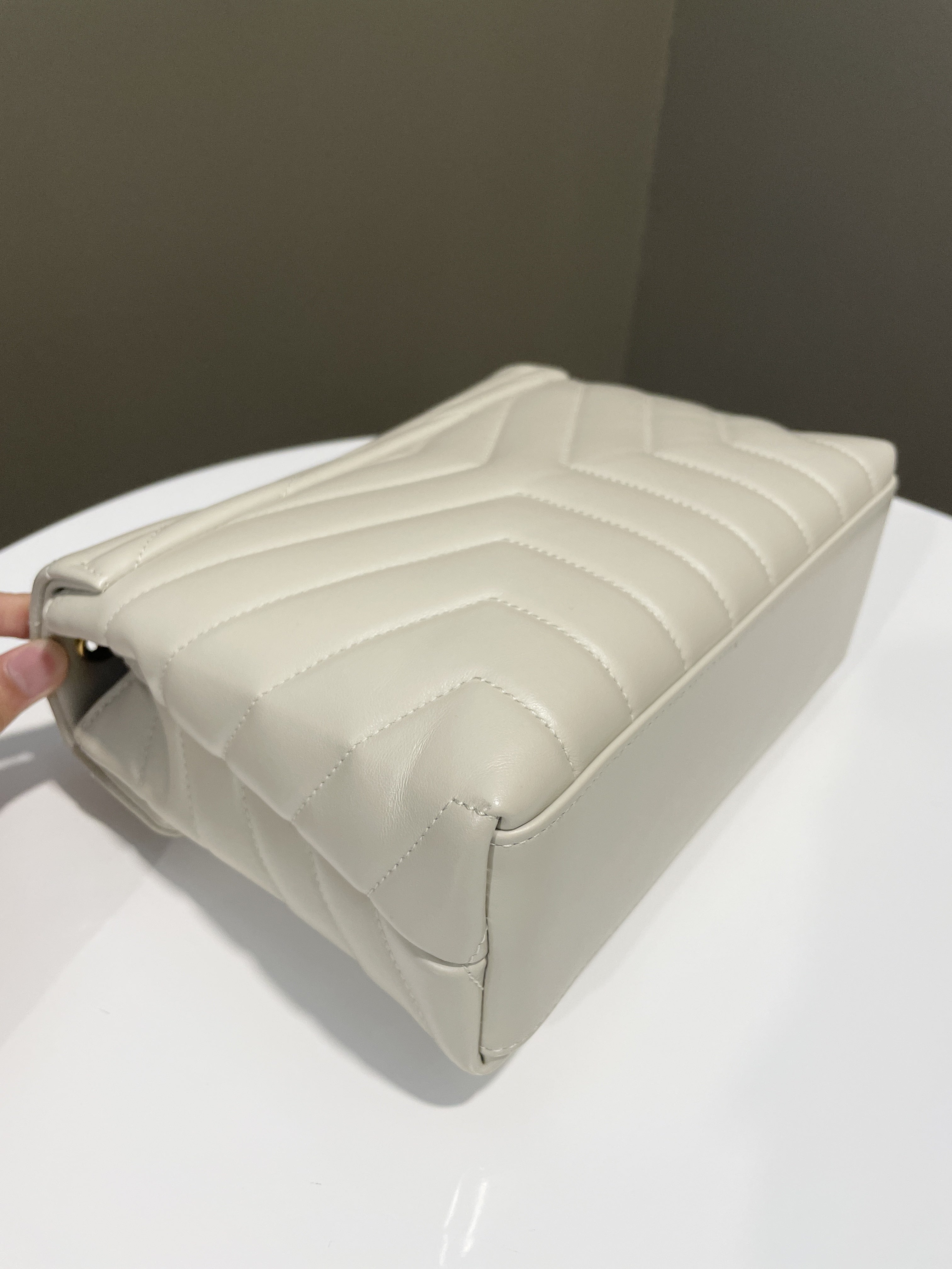 Saint Laurent Lou Lou Ivory Calfskin