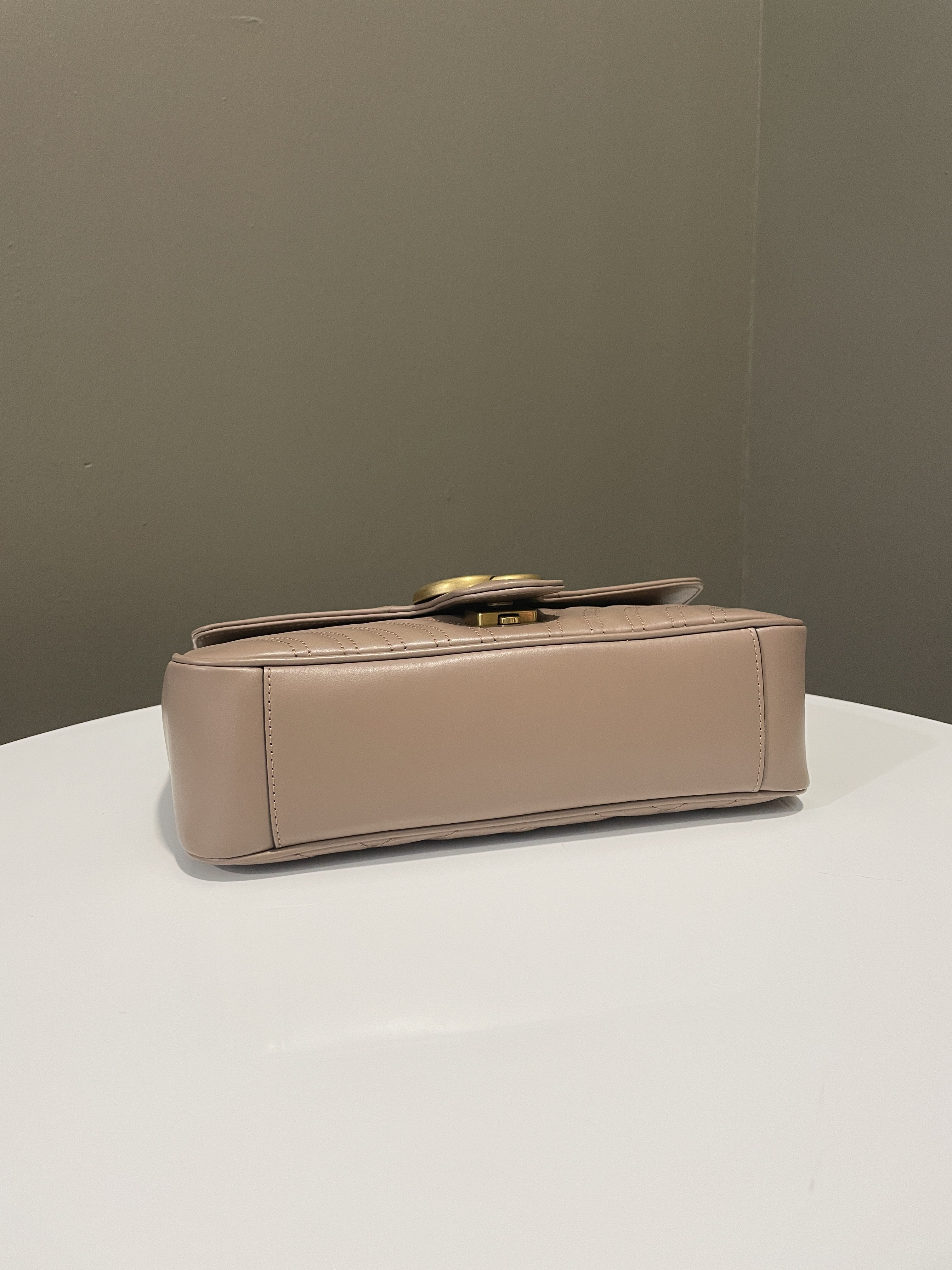 Gucci Marmont Flap Bag Beige