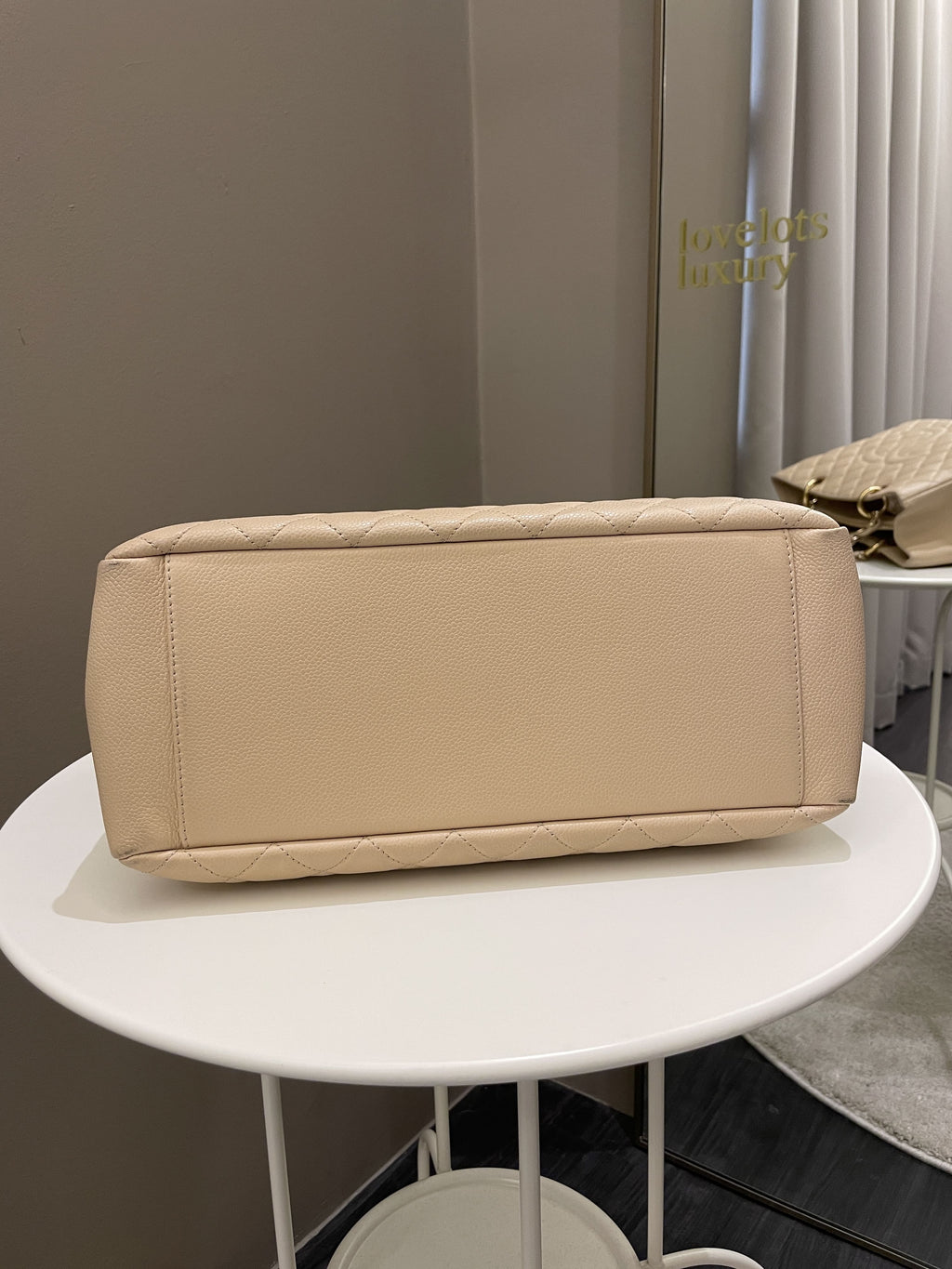 Chanel Classic Quilted GST Beige Caviar