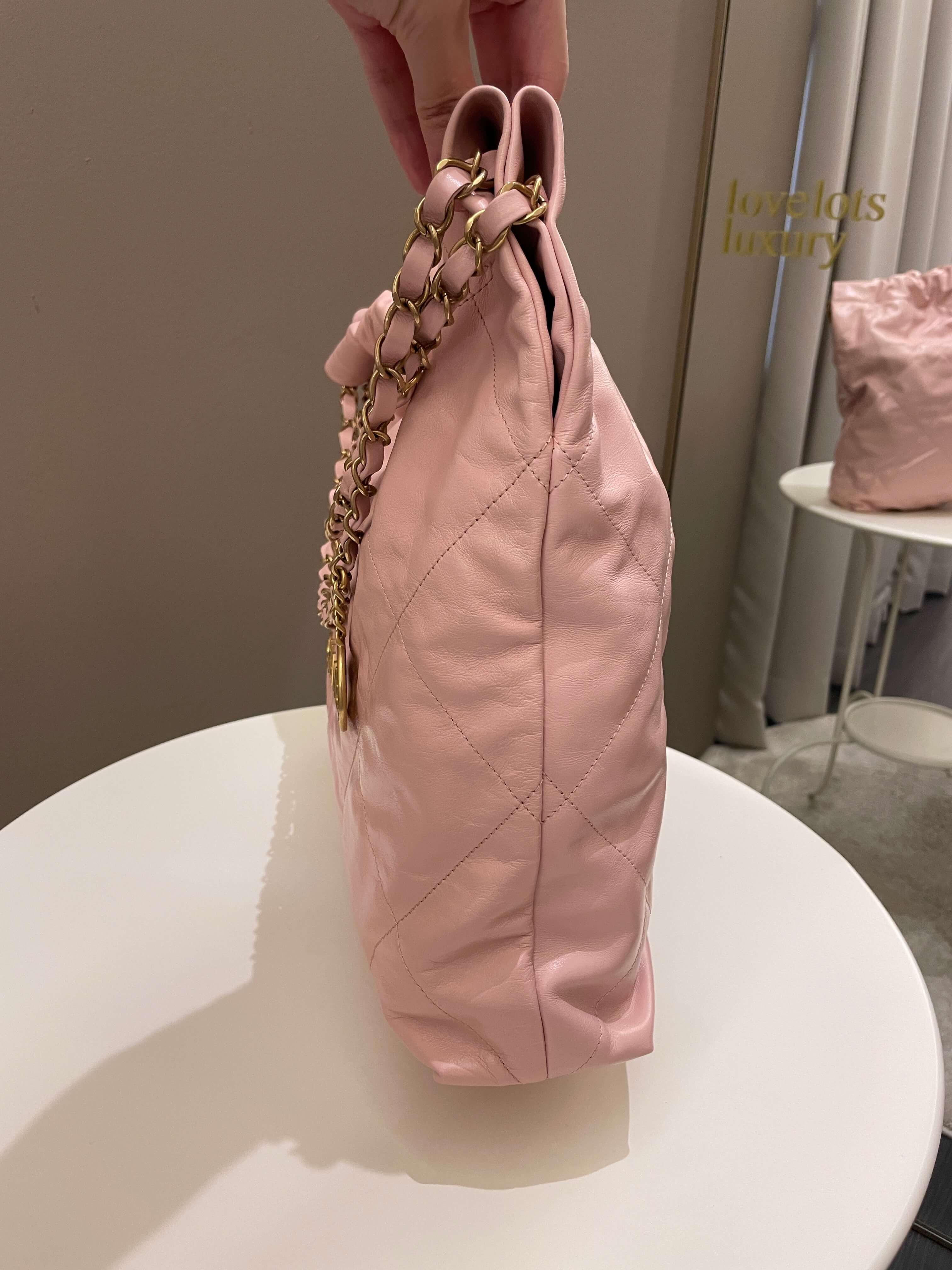 Chanel 22 Medium Nude Pink Calfskin