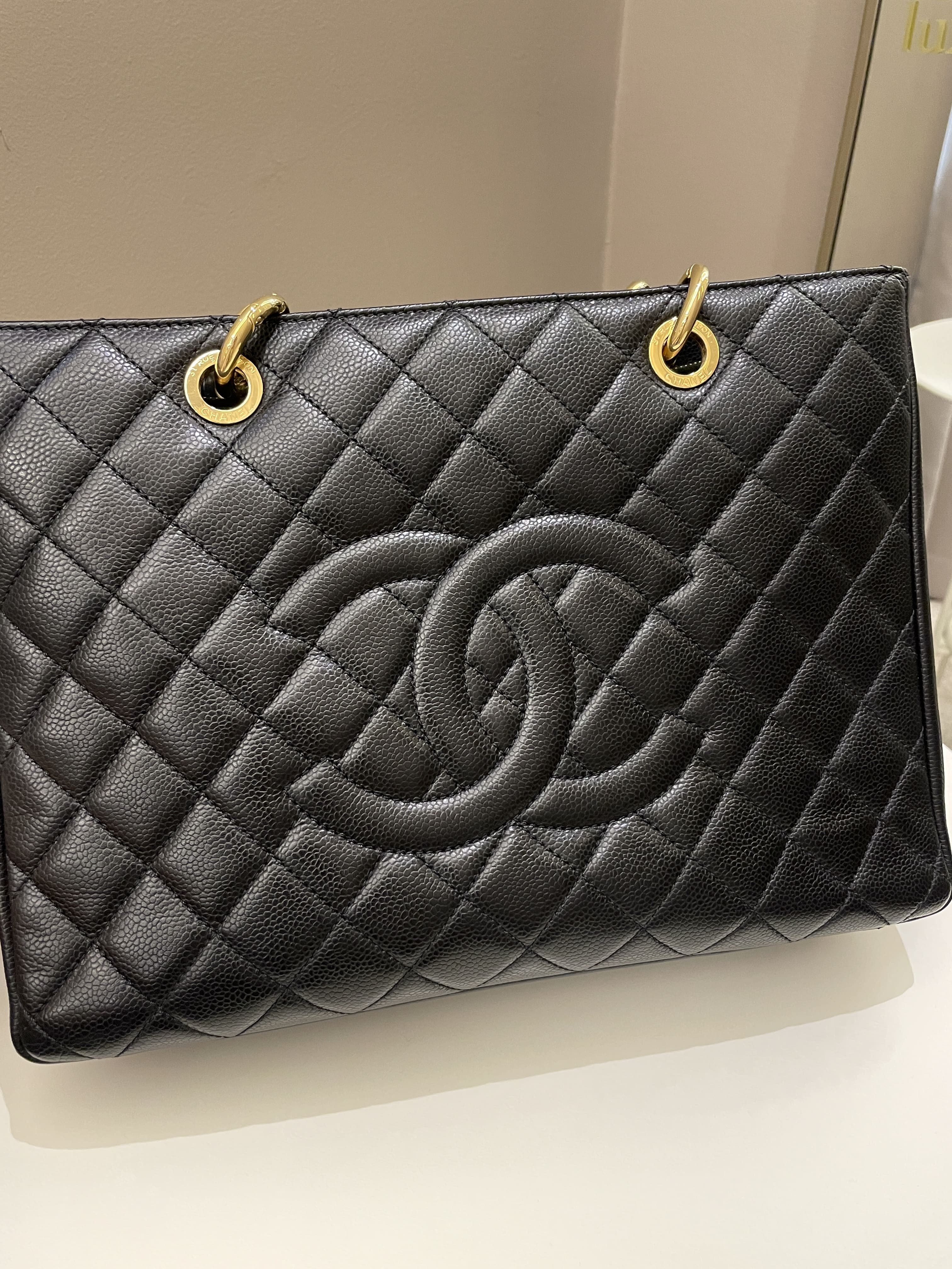 Chanel Classic Quilted GST Black Caviar