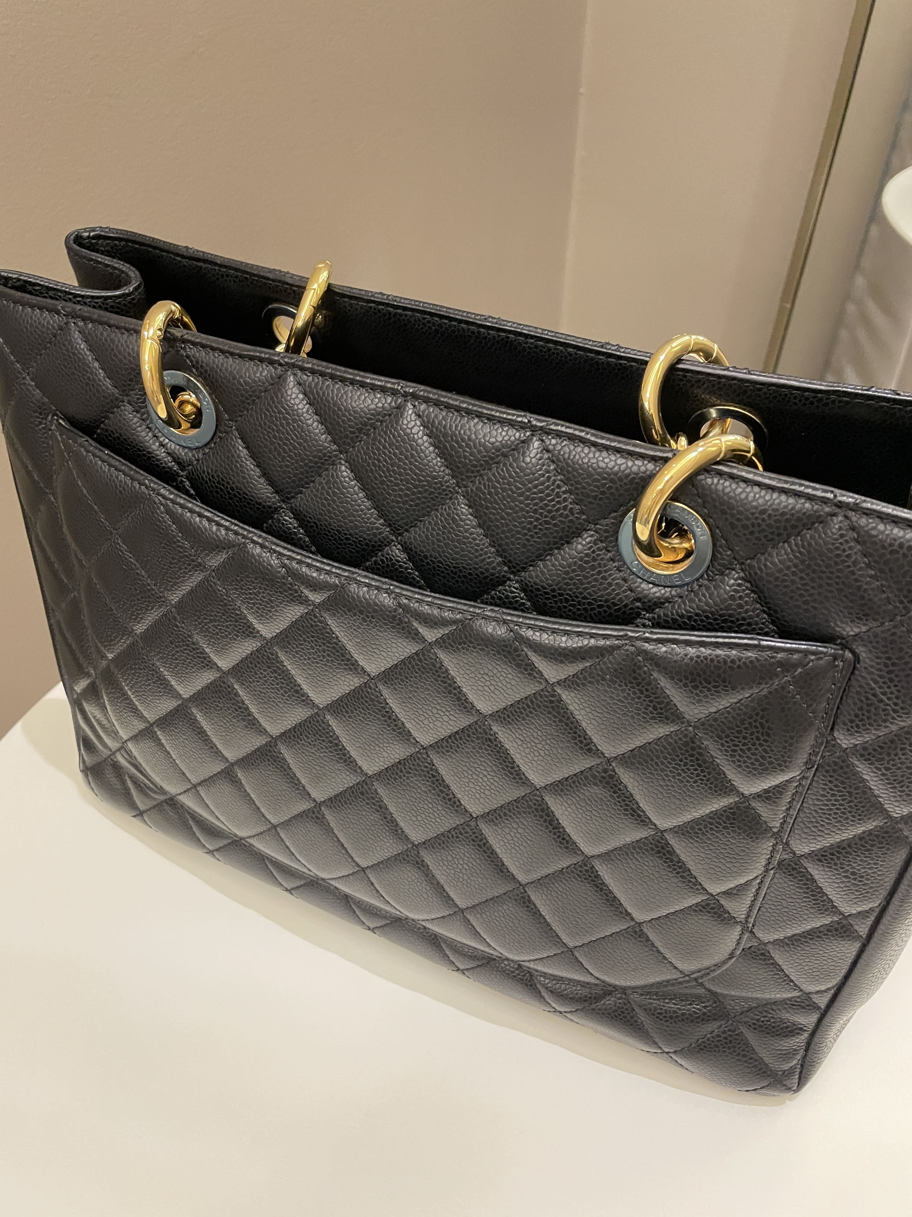 Chanel Classic Quilted GST Black Caviar