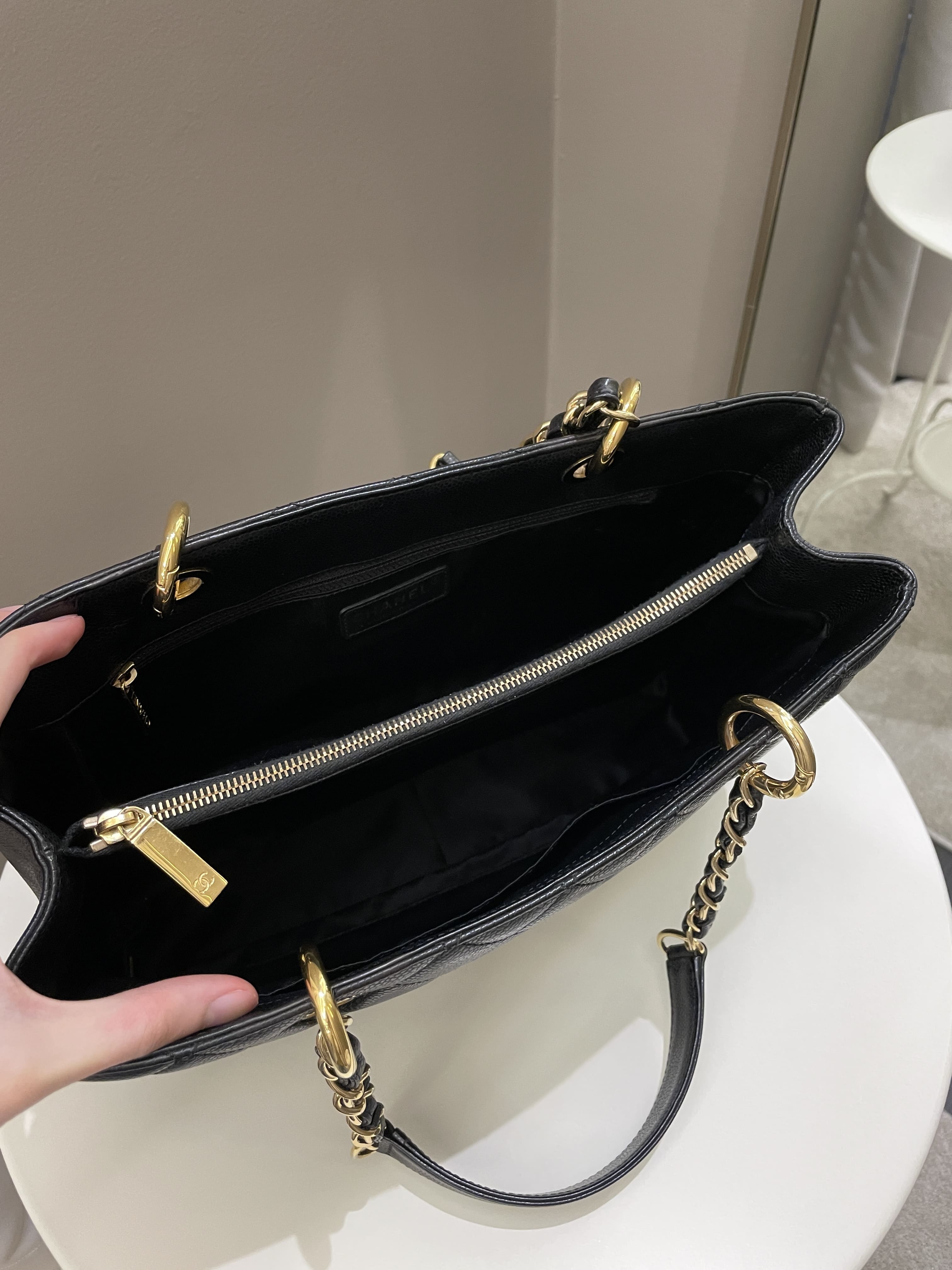 Chanel Classic Quilted GST Black Caviar