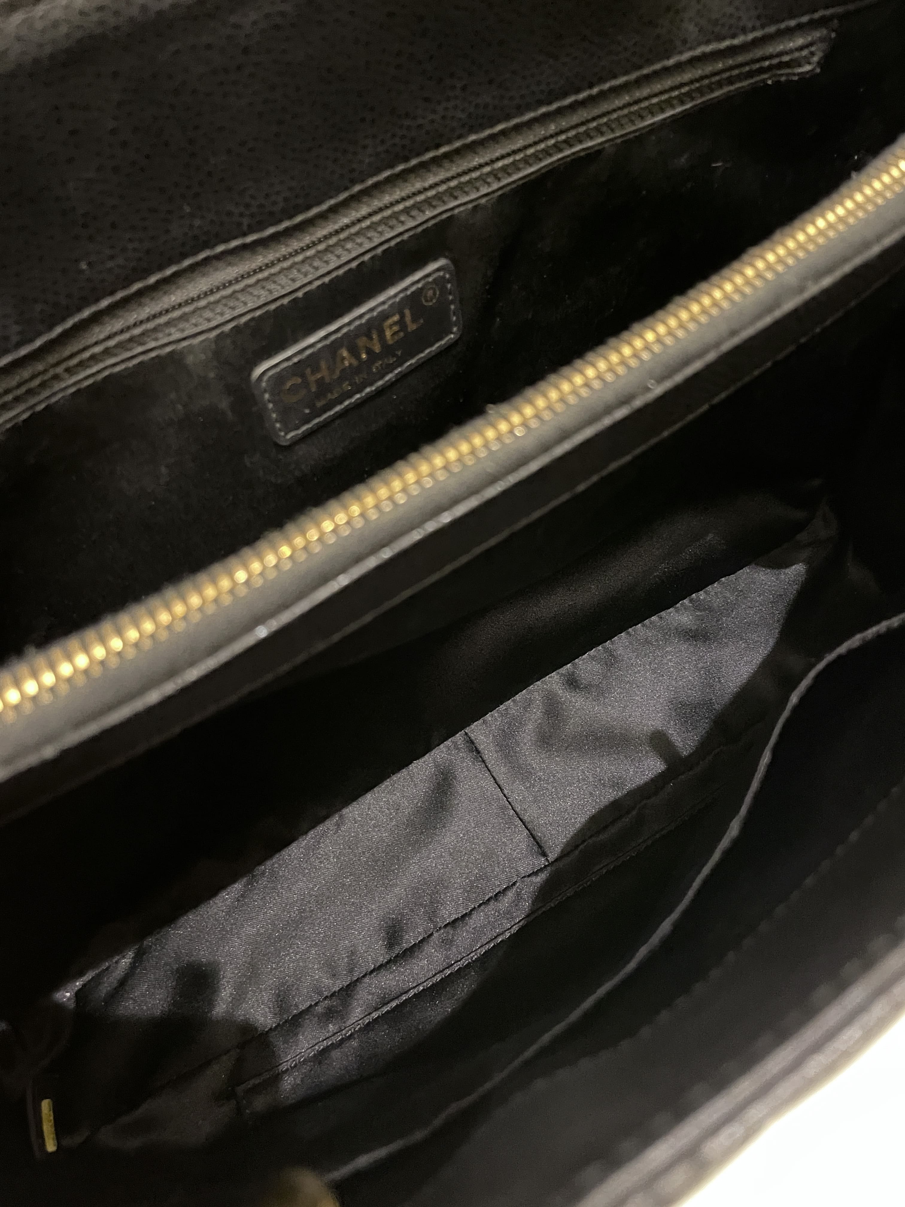 Chanel Classic Quilted GST Black Caviar