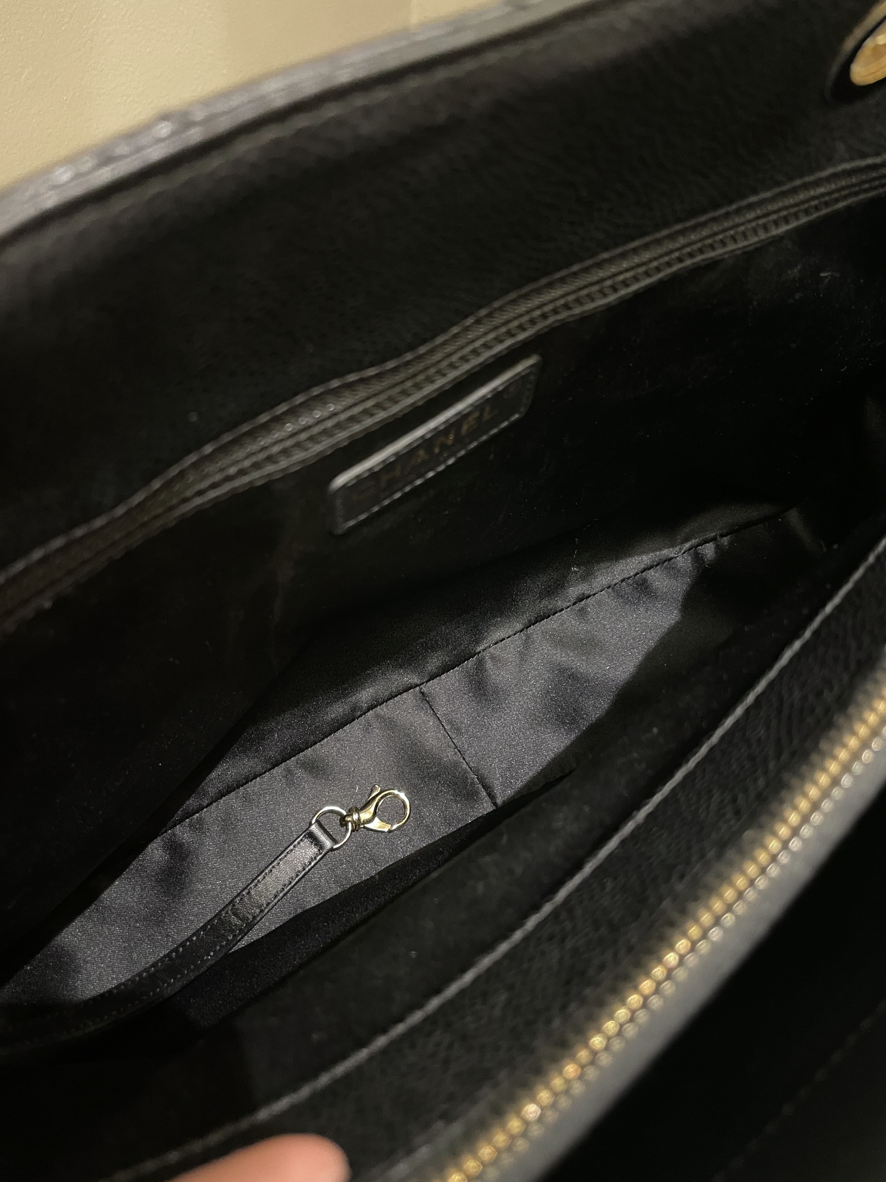 Chanel Classic Quilted GST Black Caviar