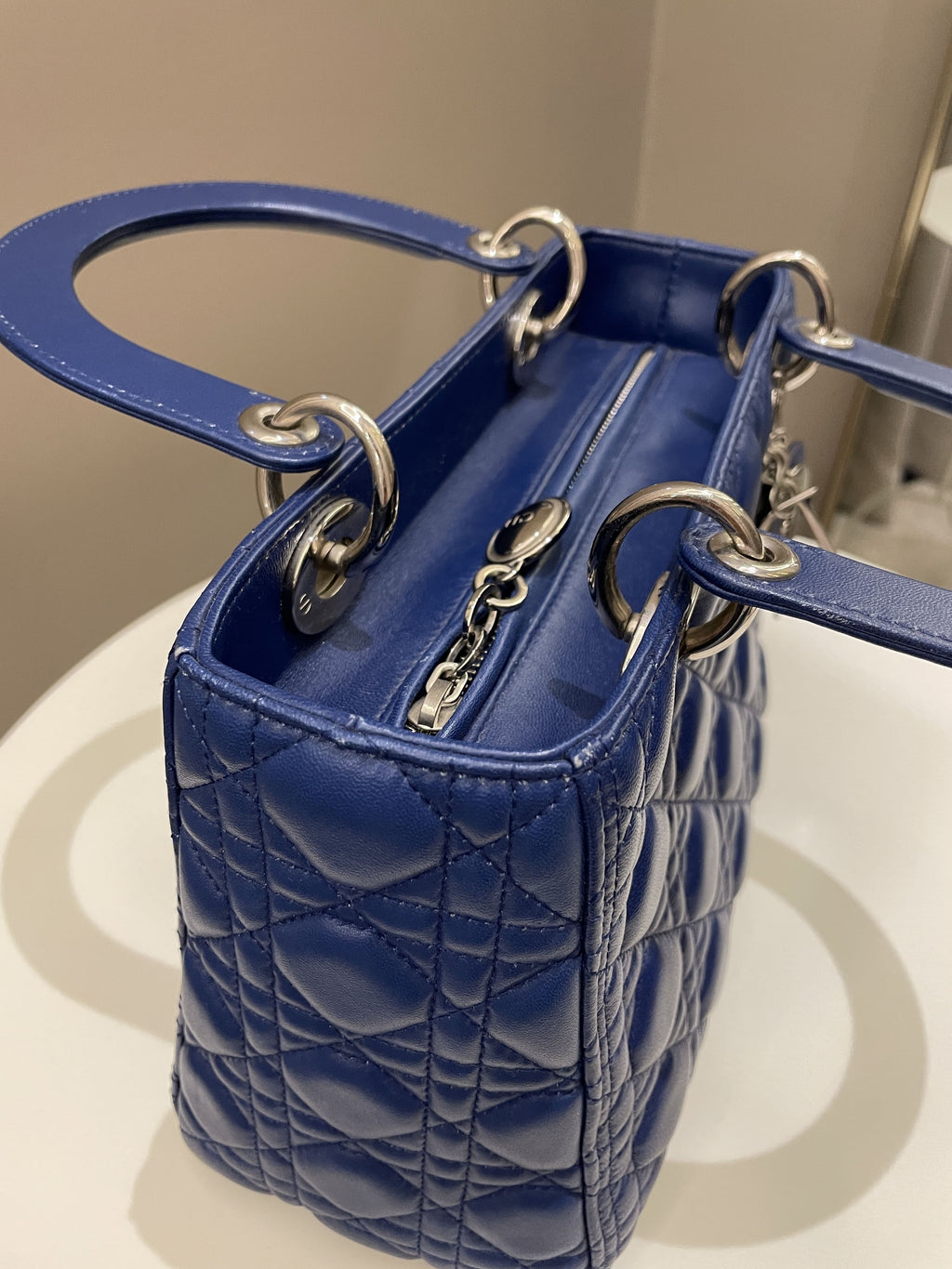 Dior Classic Lady Dior Navy Blue Lambskin