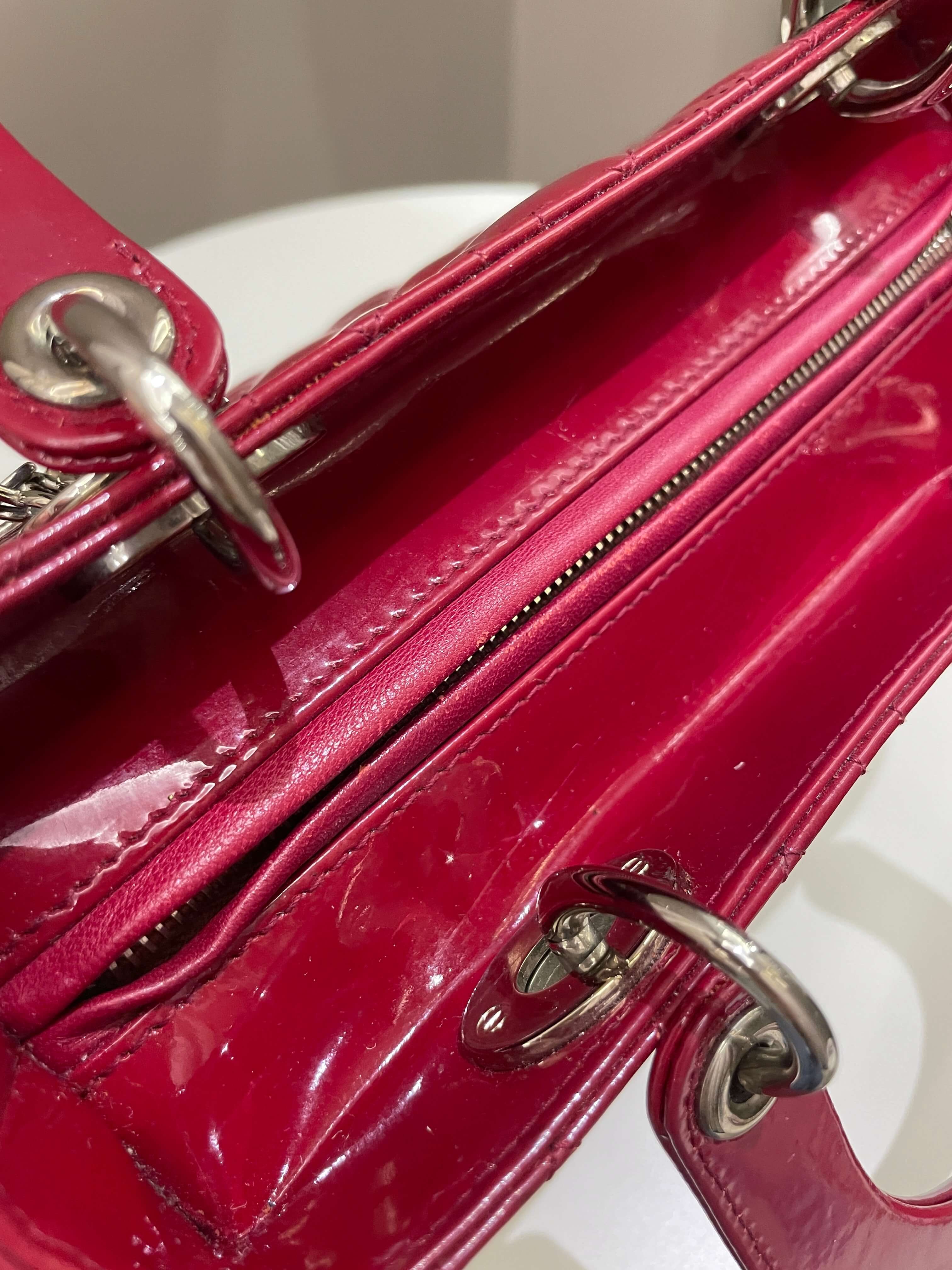 Dior Classic Lady Dior Red Patent