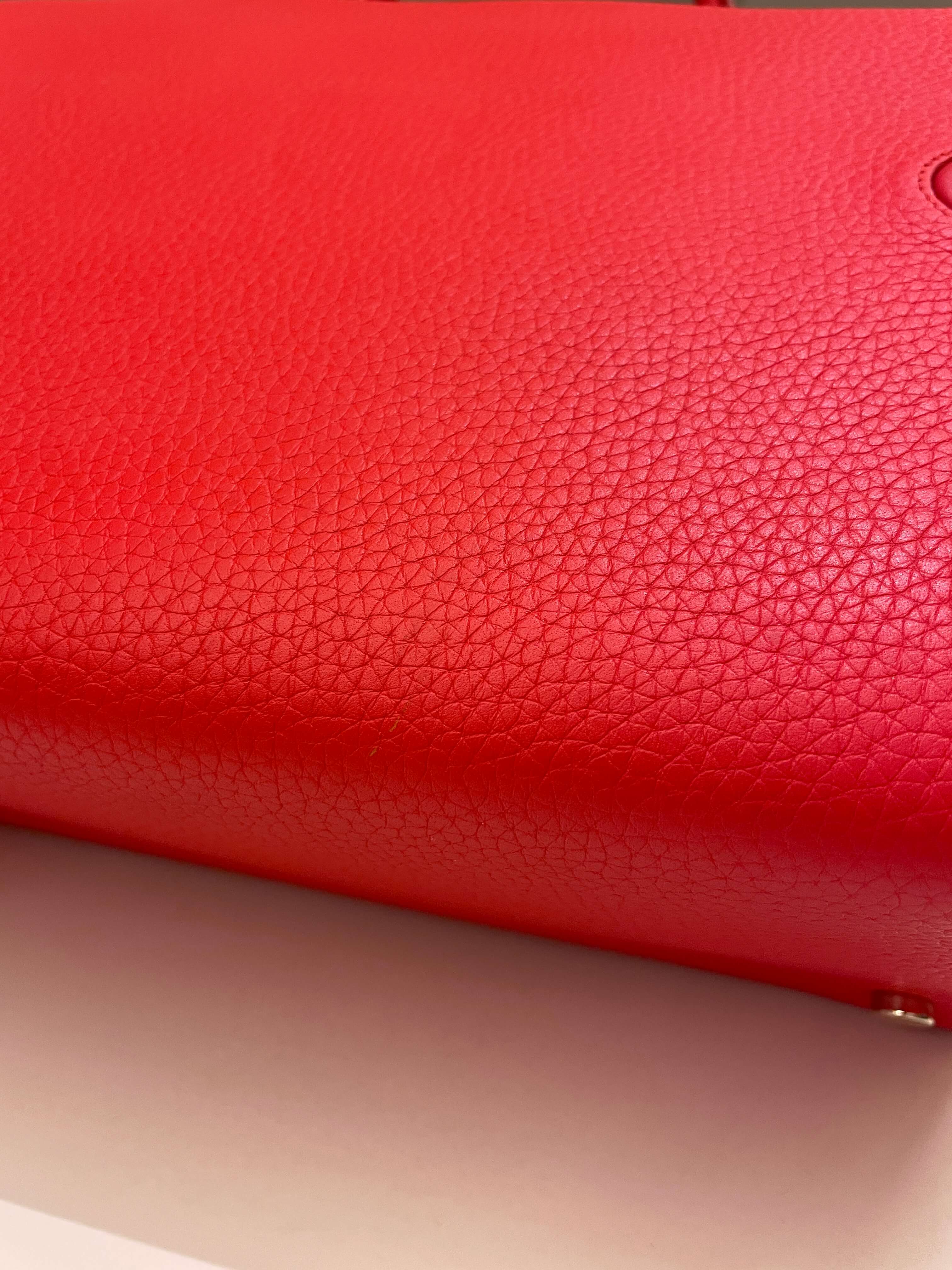 Dior Diorever Tote bag Red Grainy Leather