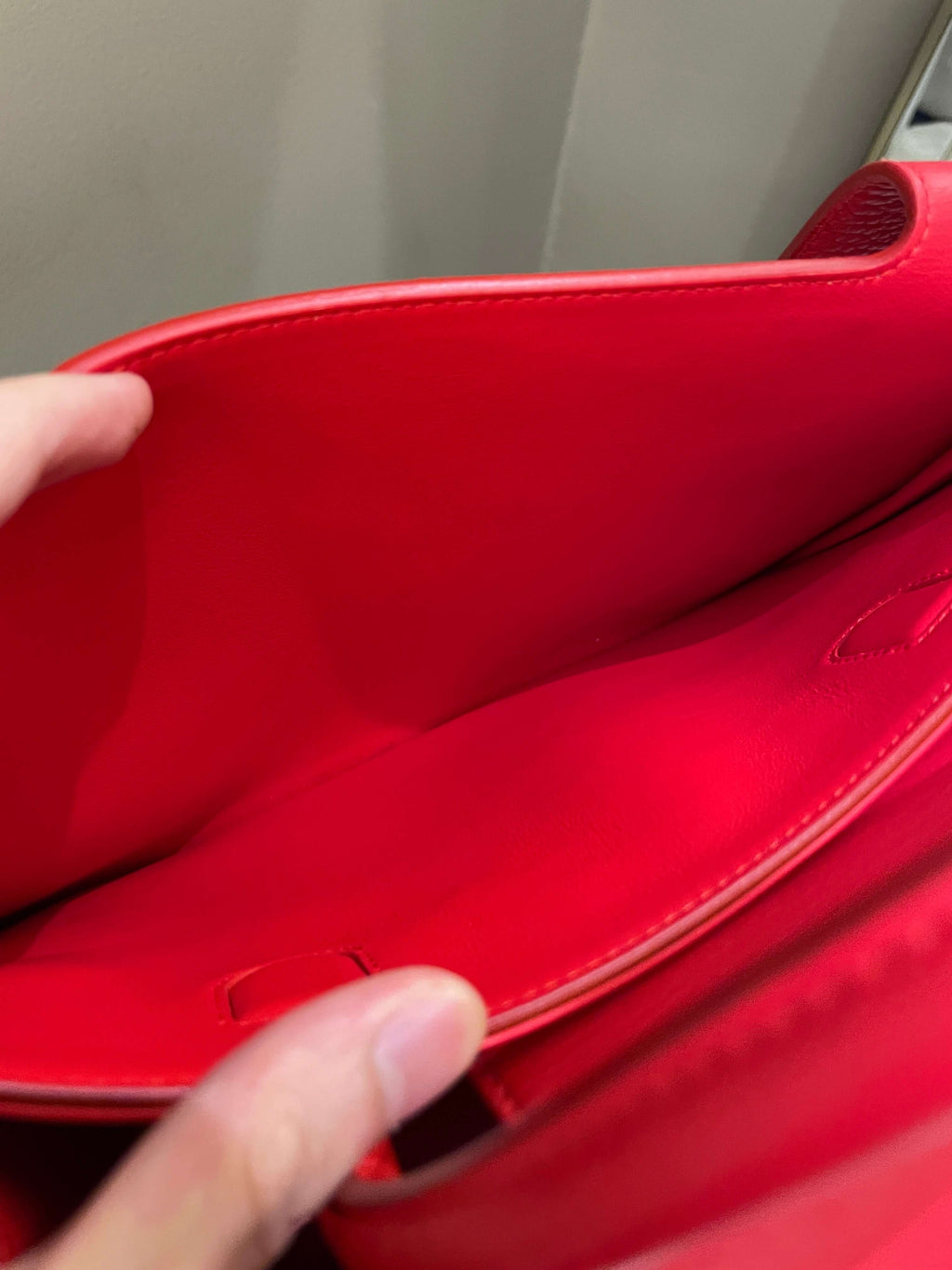 Dior Diorever Tote bag Red Grainy Leather