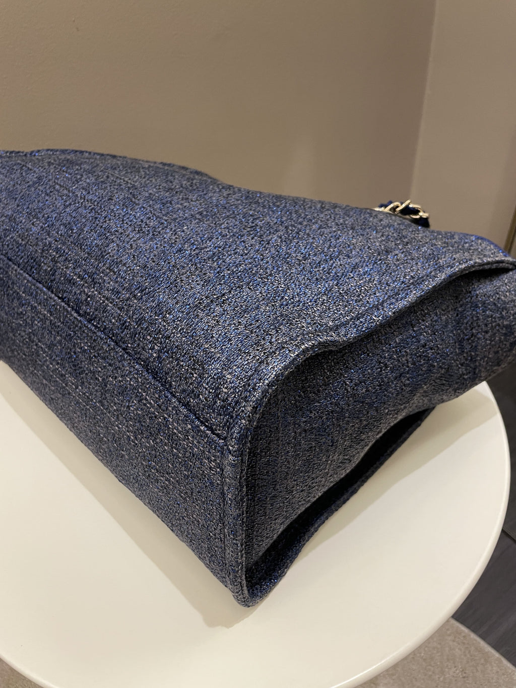 Chanel Deauville Shopper Tote Navy