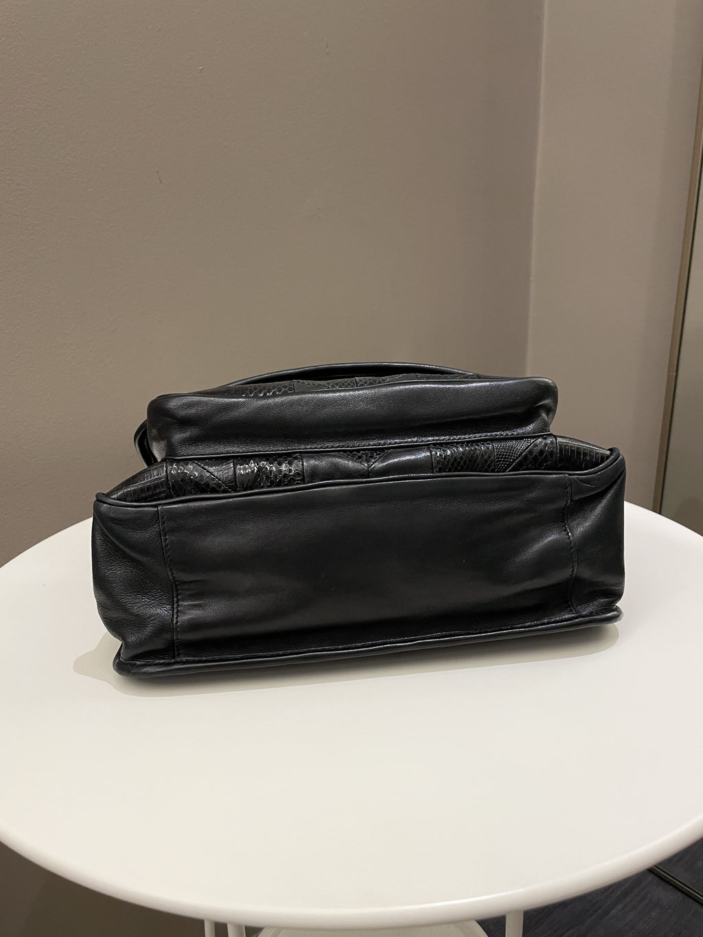 Saint Laurent Niki Patchwork Shoulder Bag Black