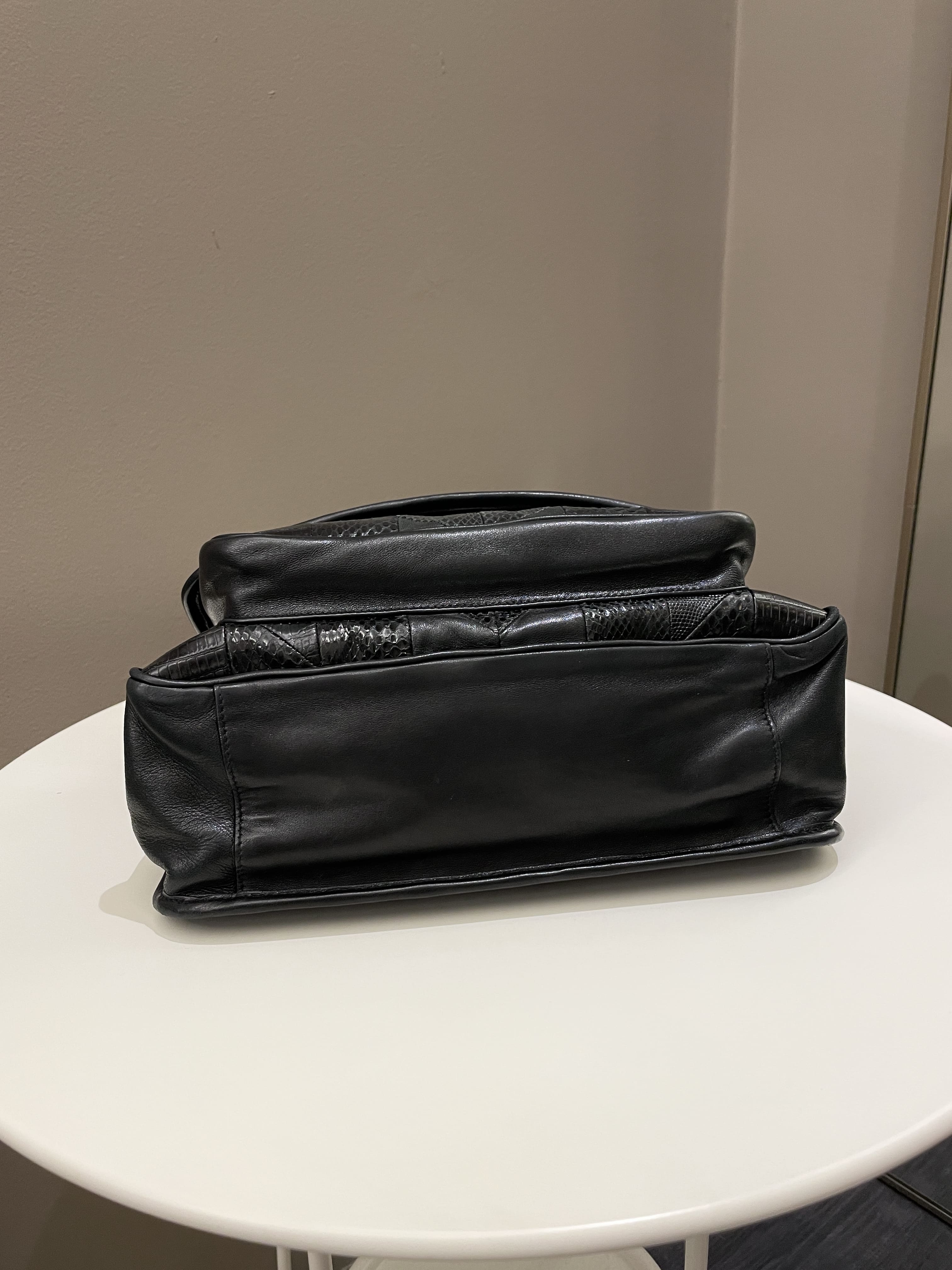 Saint Laurent Niki Patchwork Shoulder Bag Black