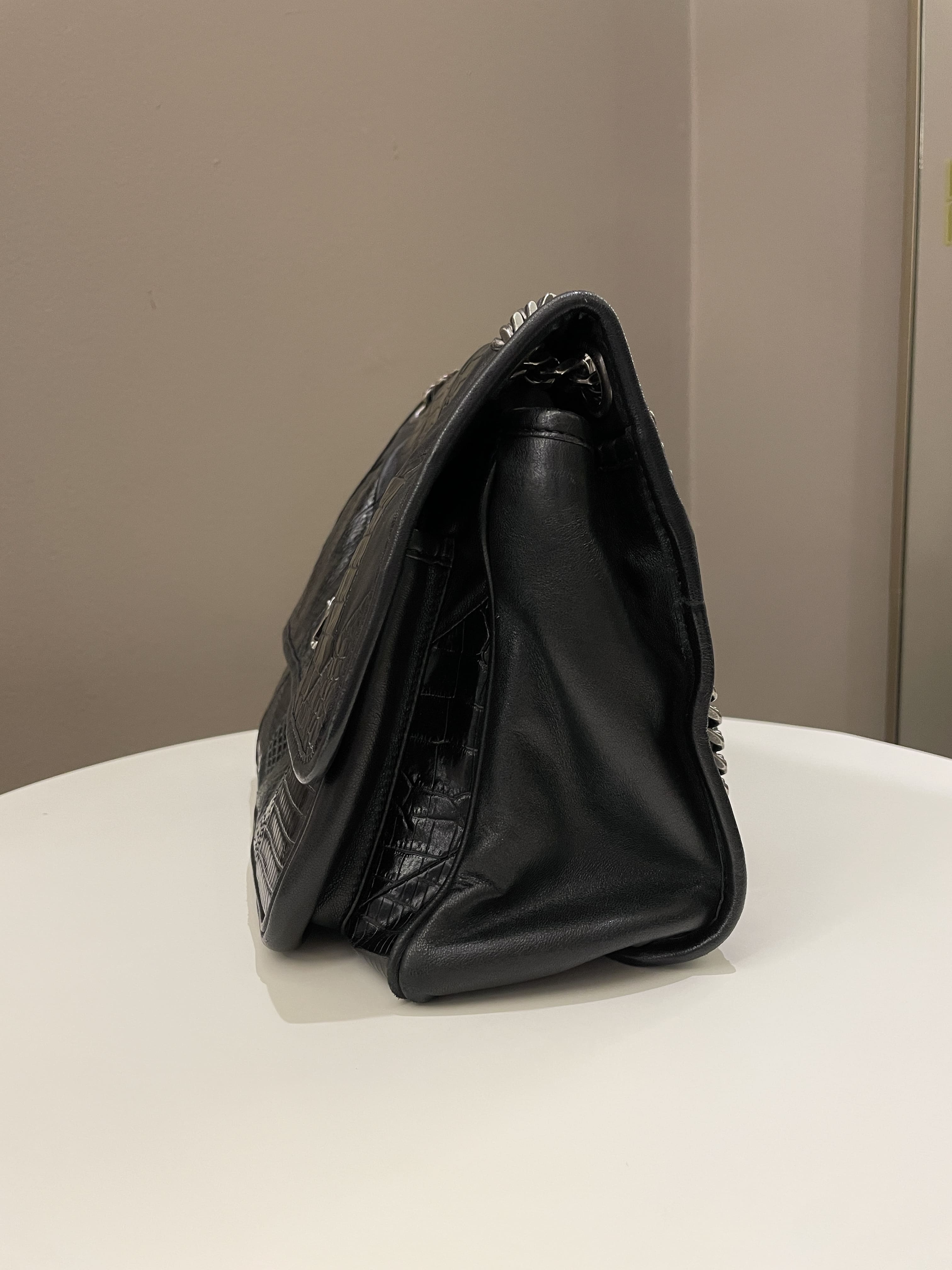 Saint Laurent Niki Patchwork Shoulder Bag Black