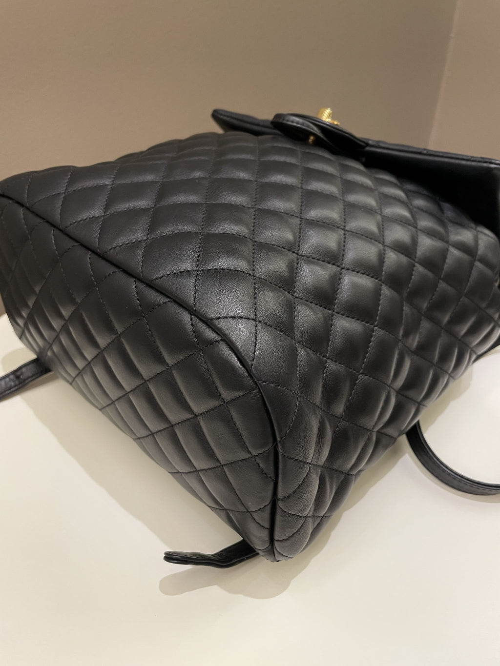 Chanel Quilted Urban Spirit Backpack Black Calfskin