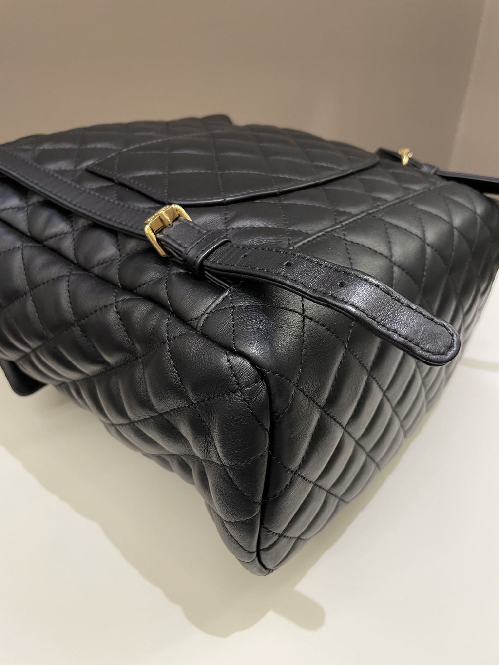 Chanel Quilted Urban Spirit Backpack Black Calfskin