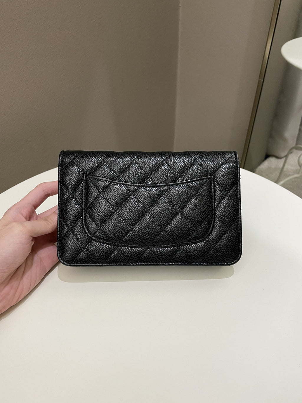 Chanel Classic Quilted Wallet on Chain Black Caviar