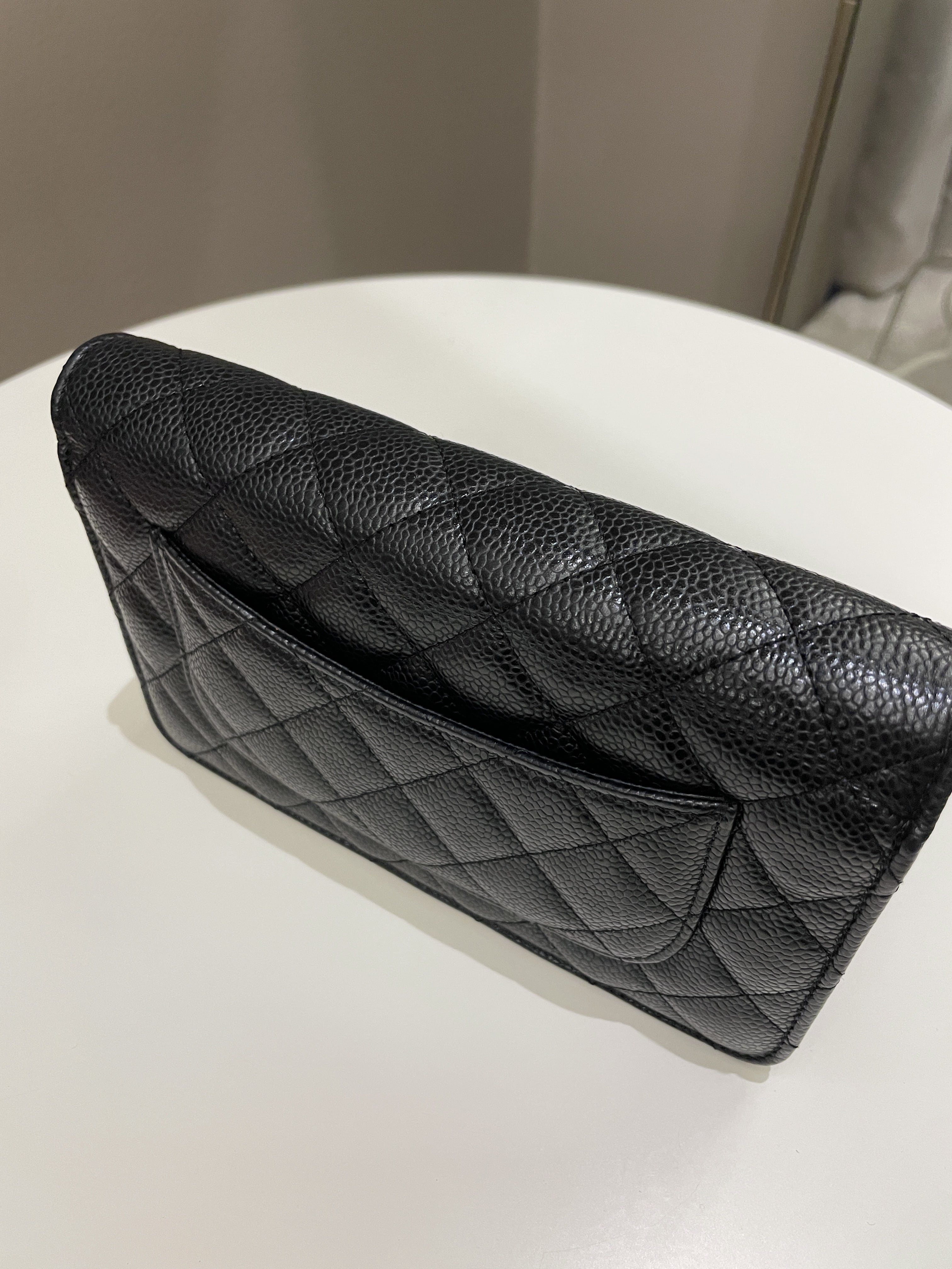 Chanel Classic Quilted Wallet on Chain Black Caviar