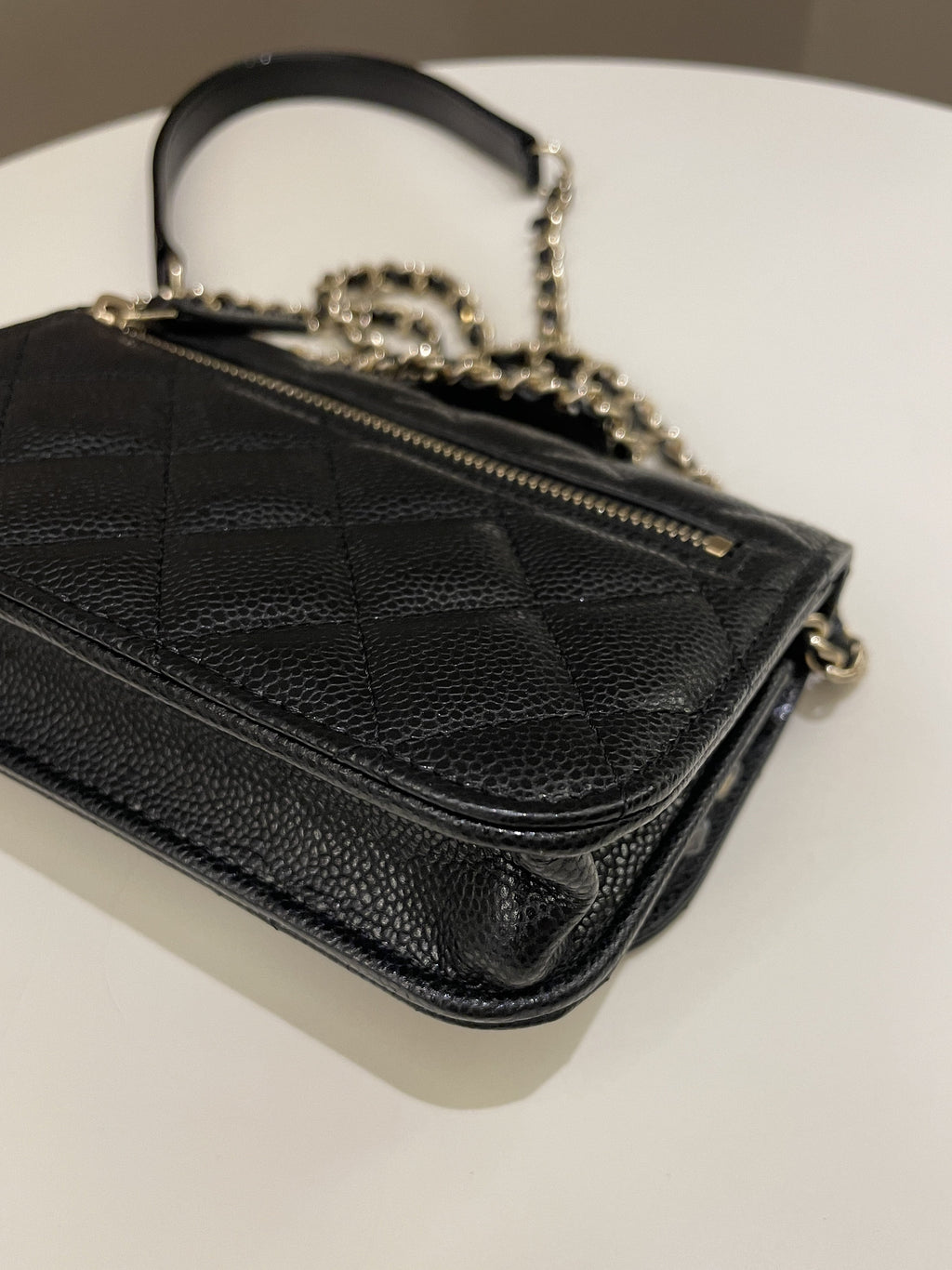 Chanel Business Affinity Clutch On Chain Black Caviar
