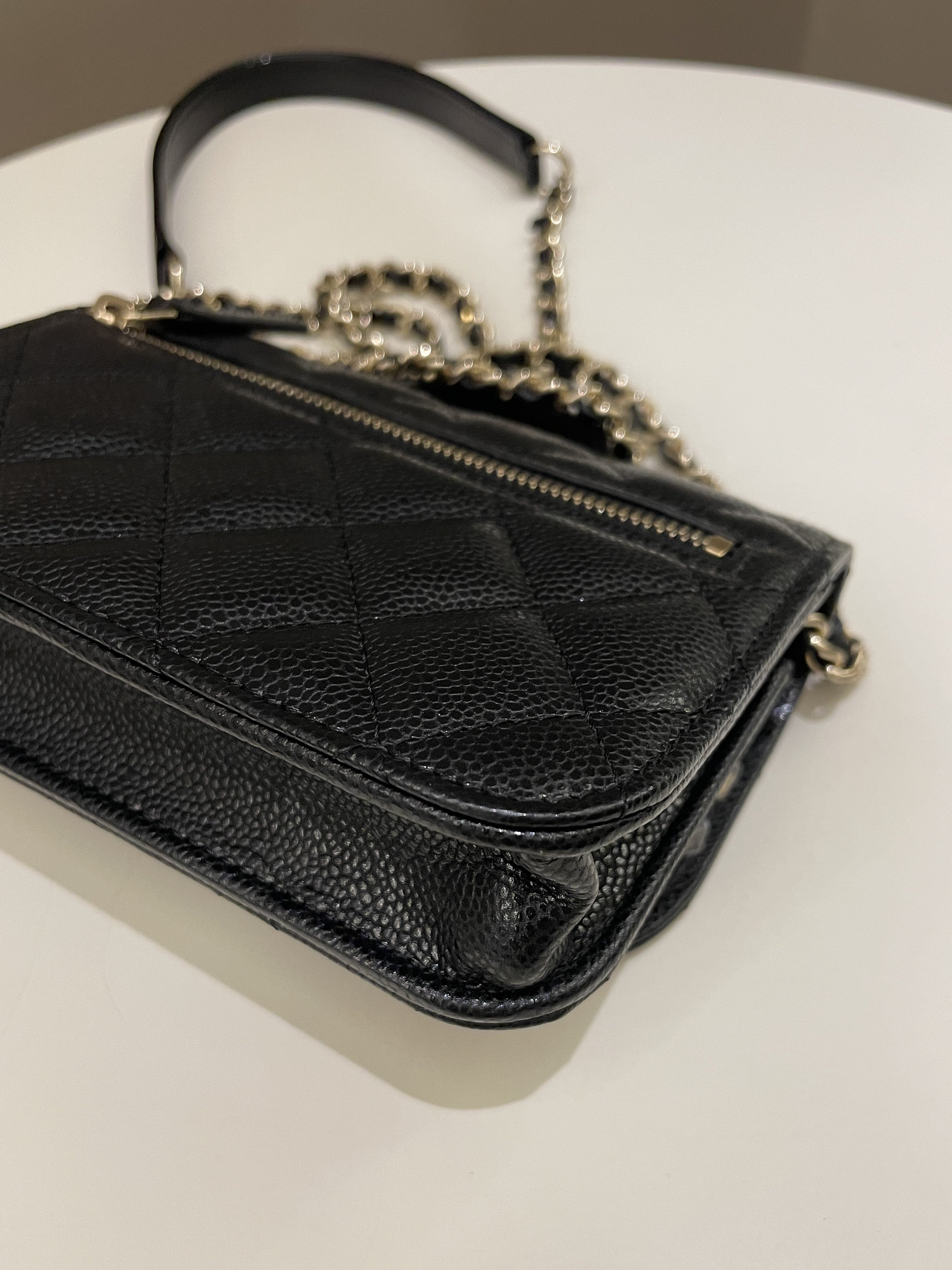 Chanel Business Affinity Clutch On Chain Black Caviar
