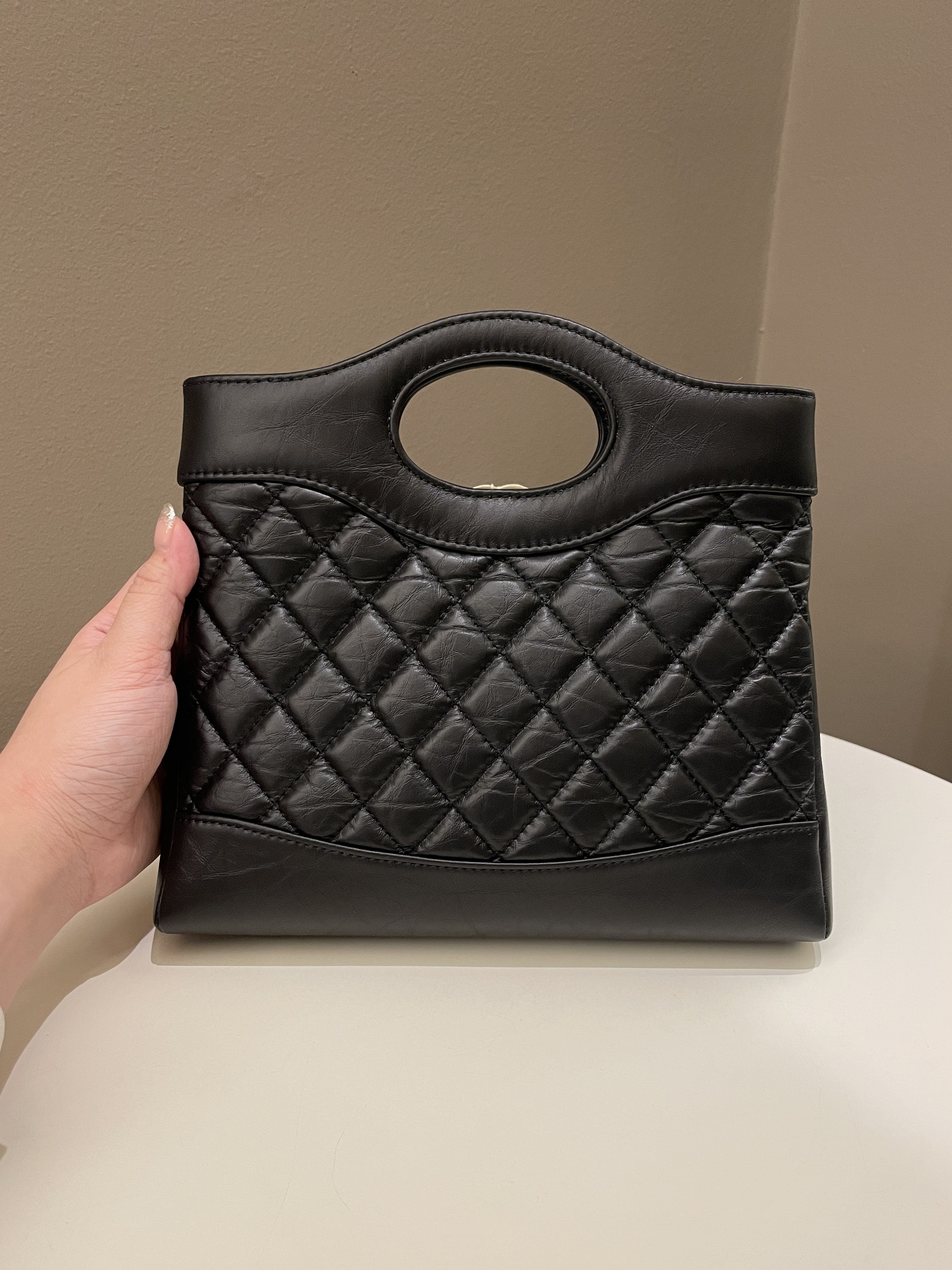 Chanel 31 Bag Black Aged Calf
