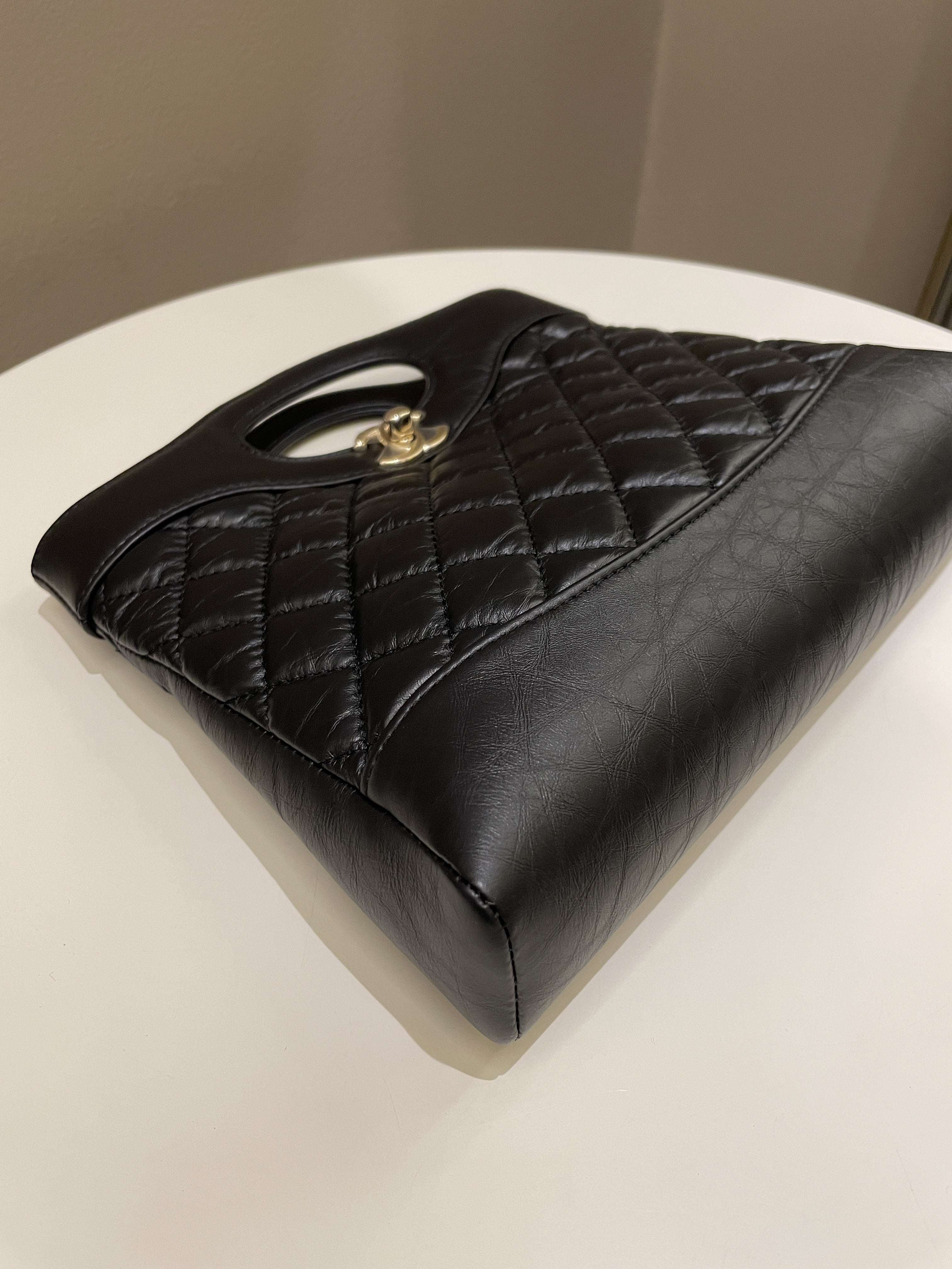 Chanel 31 Bag Black Aged Calf