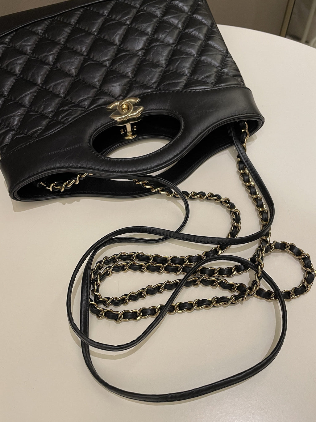 Chanel 31 Bag Black Aged Calf