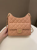 Chanel 23P Hobo Bag Caramel Caviar