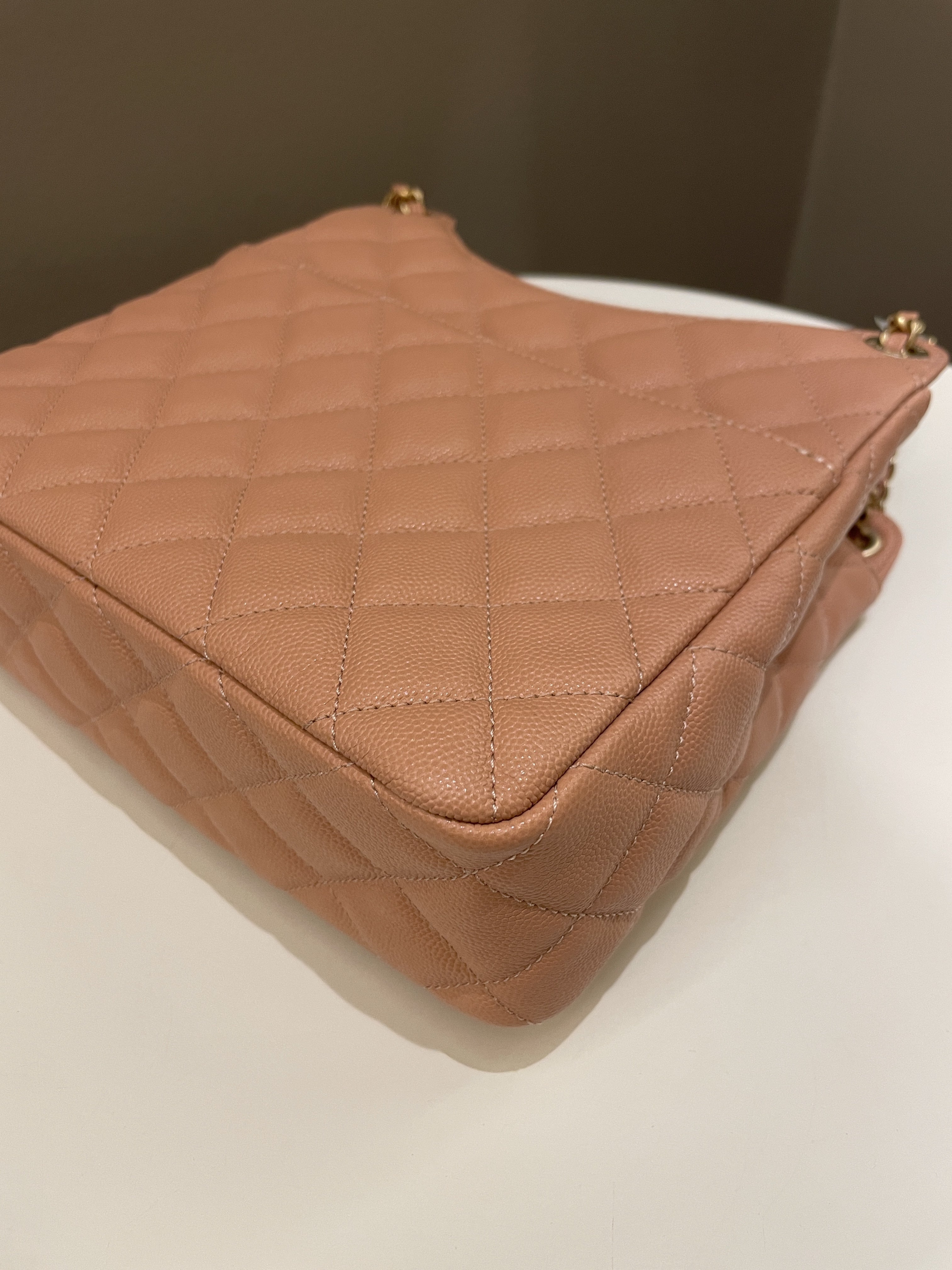 Chanel 23P Hobo Bag Caramel Caviar