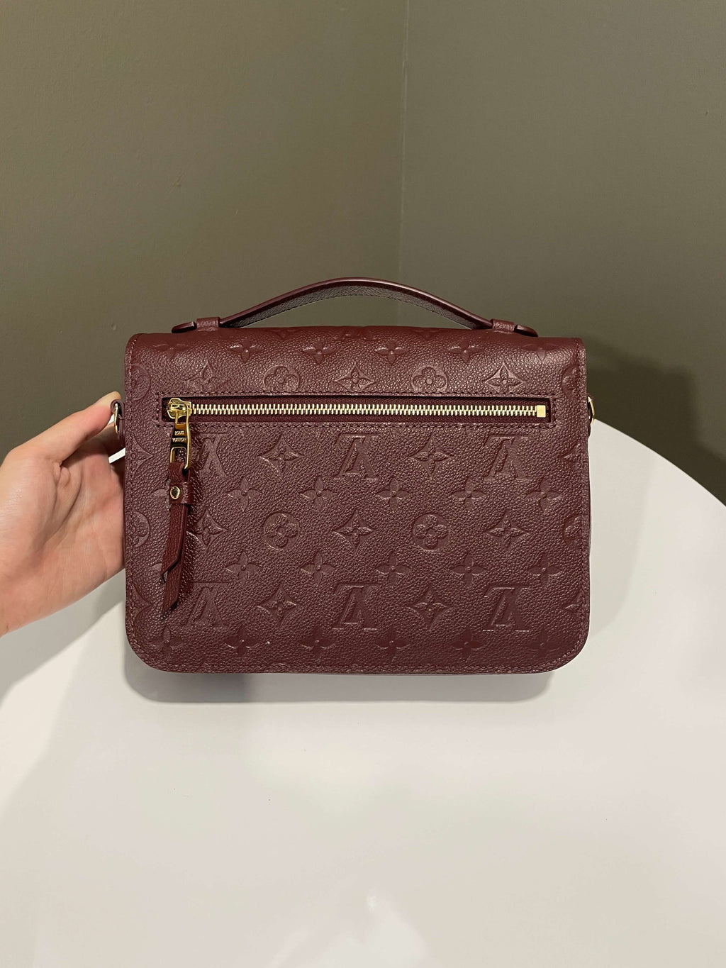 Louis Vuitton Pochette Metis Wine Empreinte