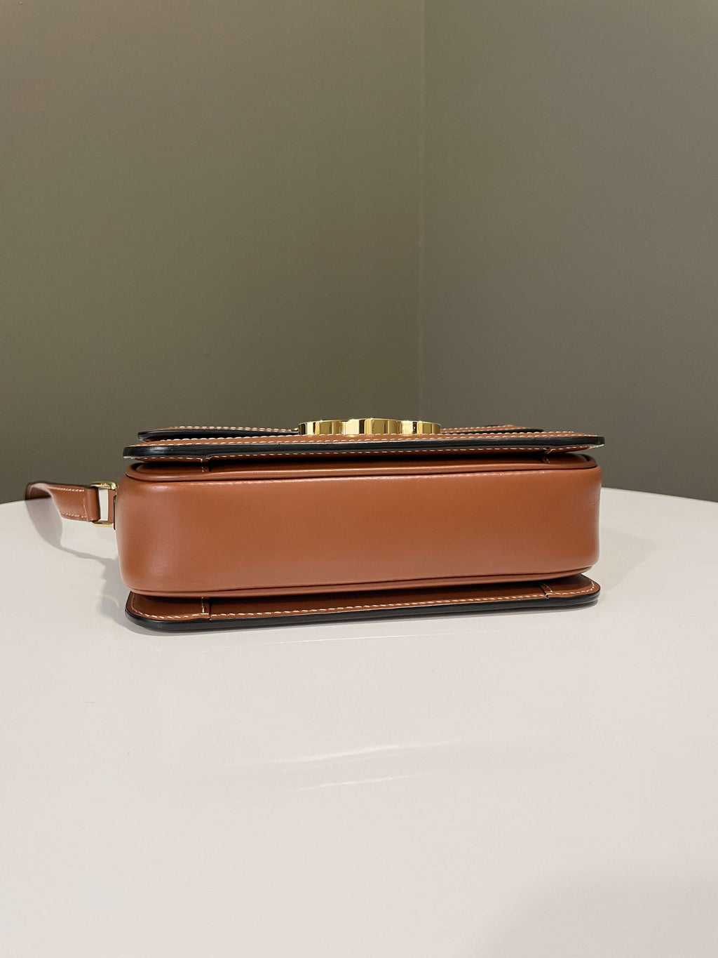 Celine Teen Triomphe Tan Canvas
