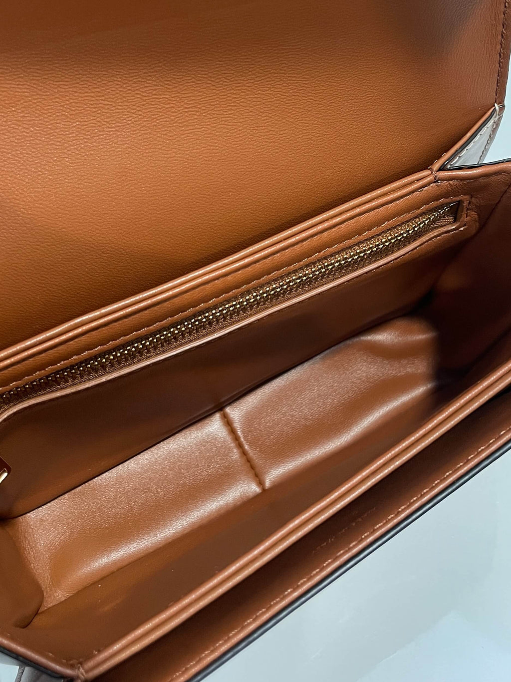 Celine Teen Triomphe Tan Canvas