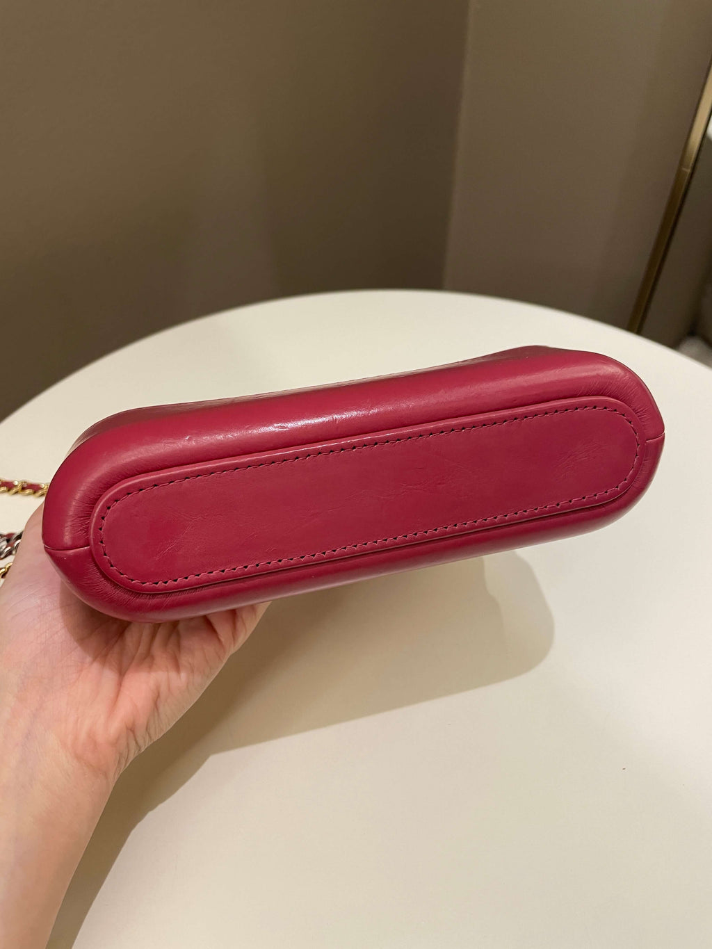 Chanel Gabrielle Clutch On Chain  Rose Fuchsia